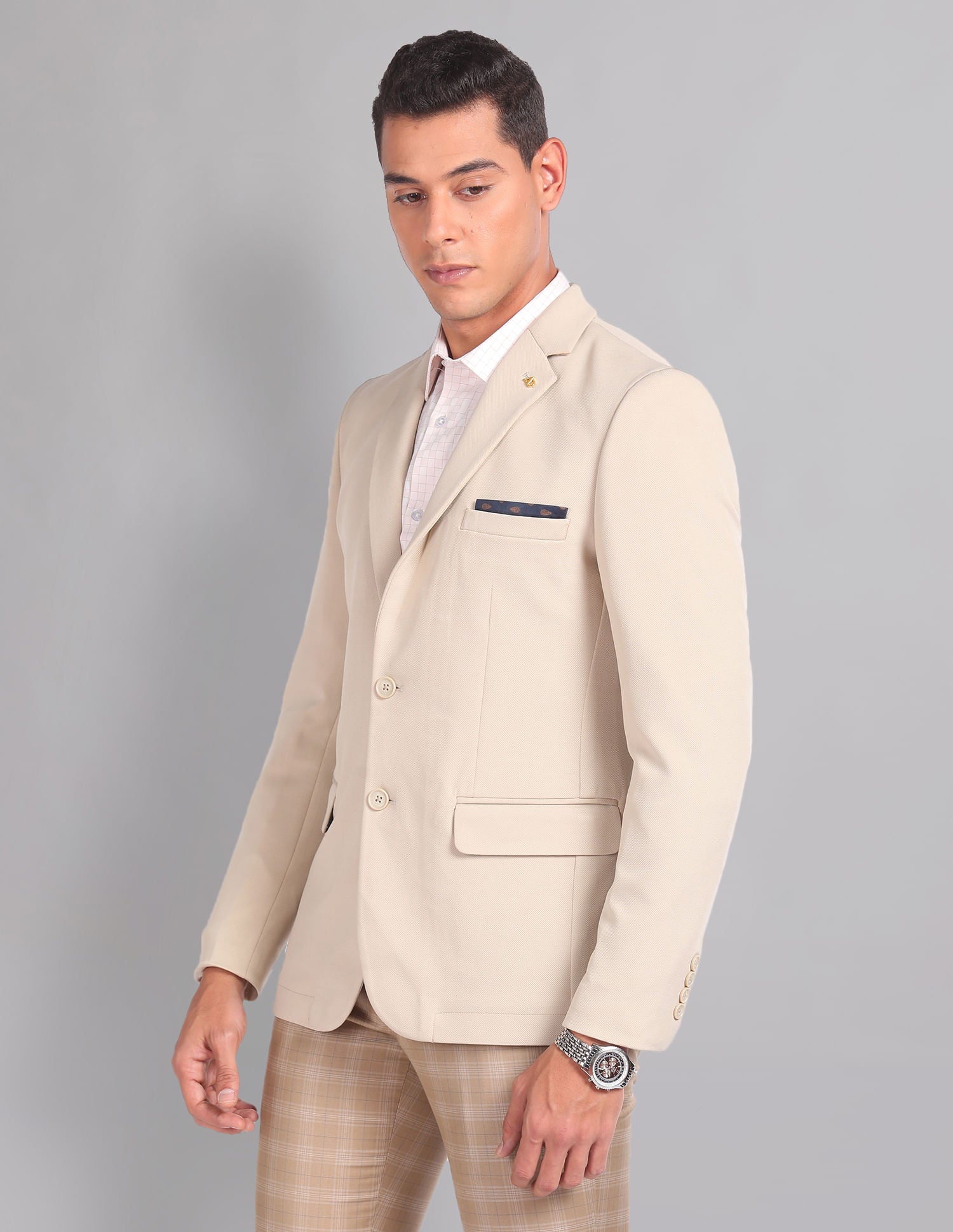 Urban Essential Sartorial Slim Fit Patterned Blazer