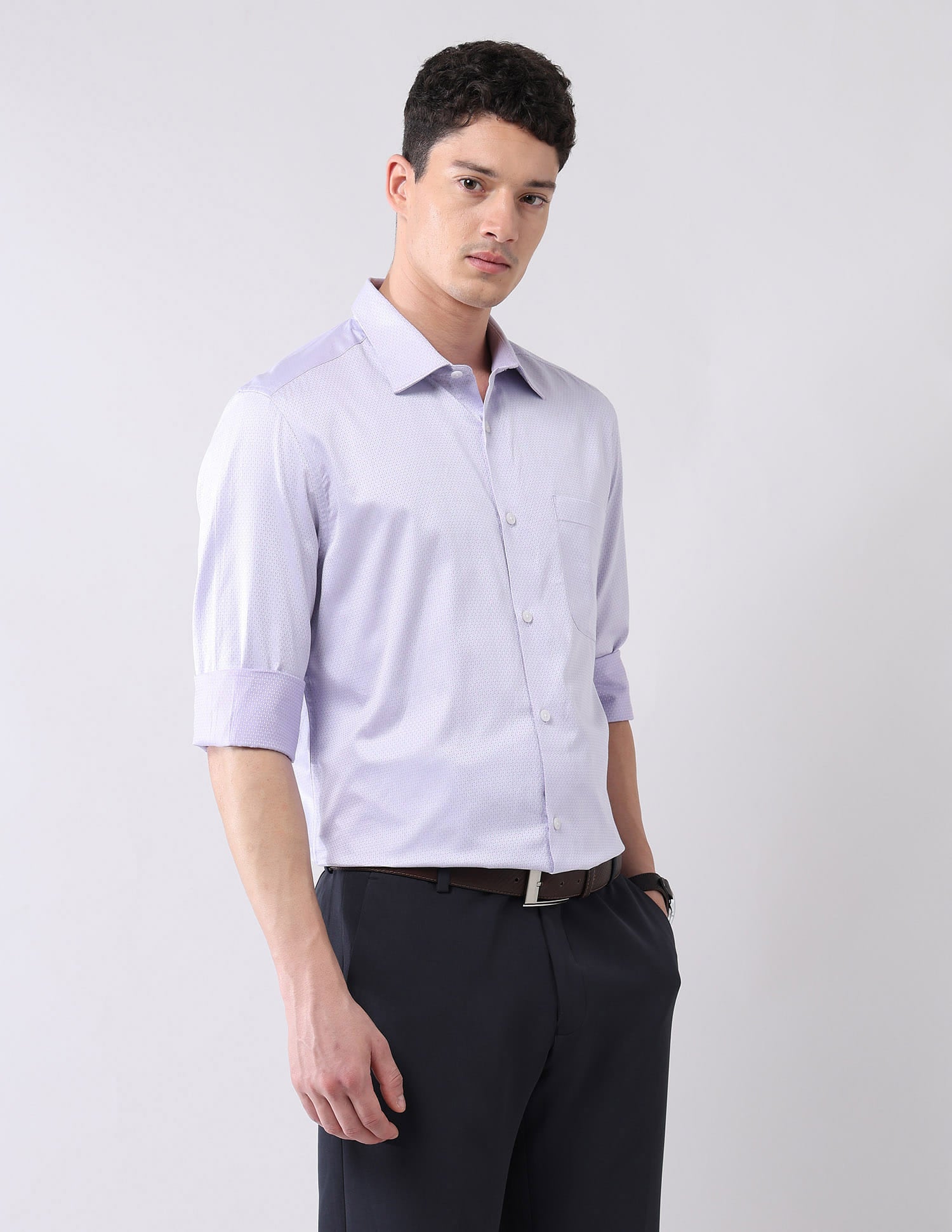 Style-Draped Regular Fit Abstract Printed Shirt