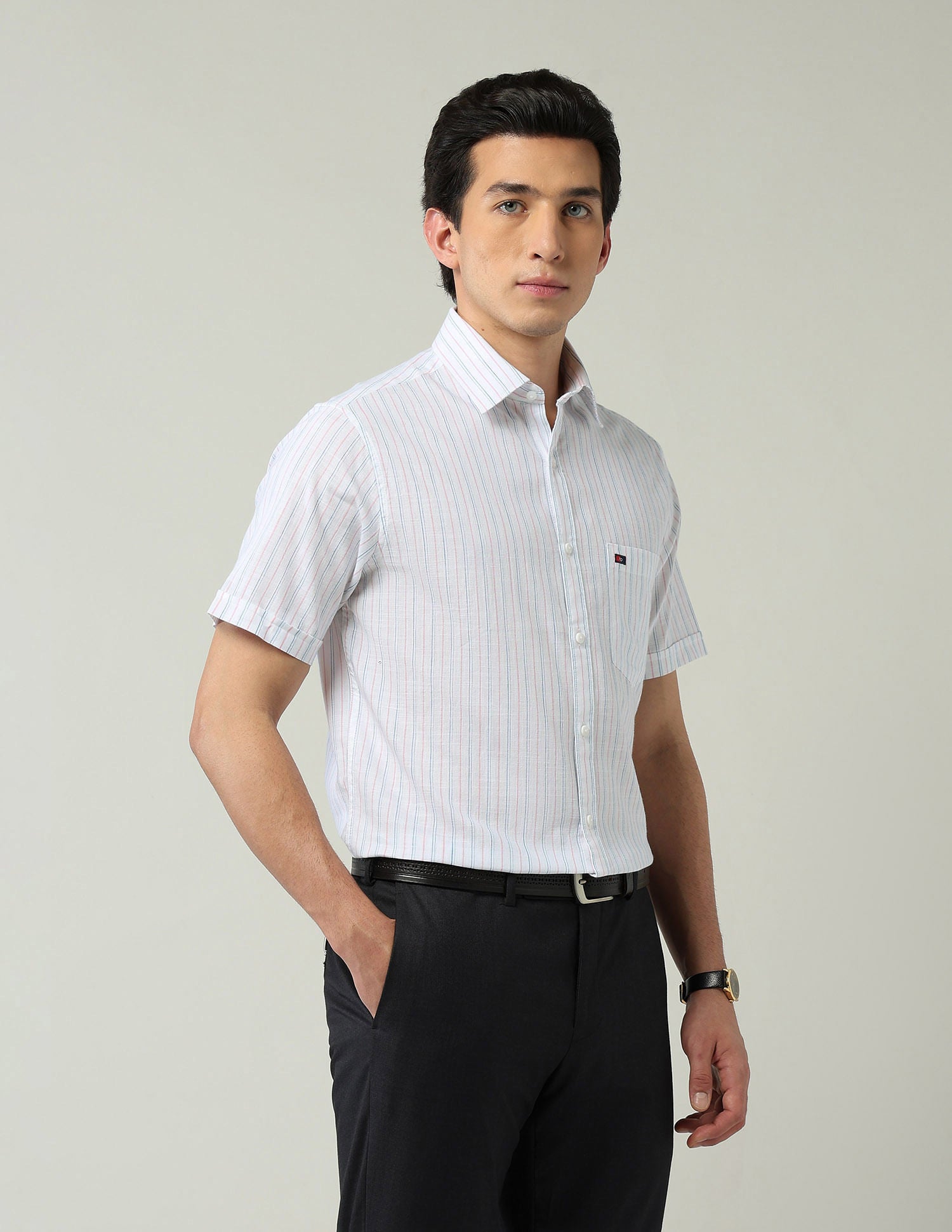 City Chronicles Modern Slim Fit Tartan Checked Shirt