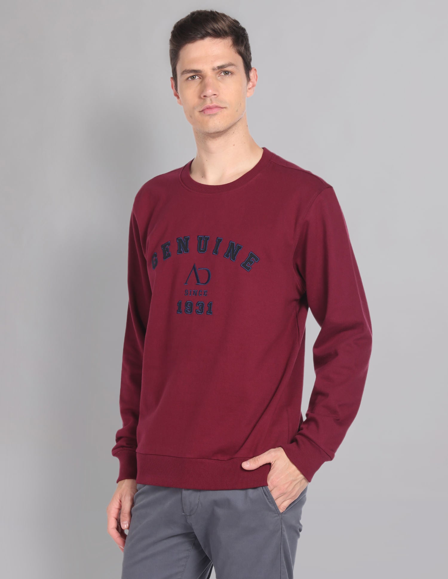 Closet Staple Pure Cotton Slim Fit Sweatshirt