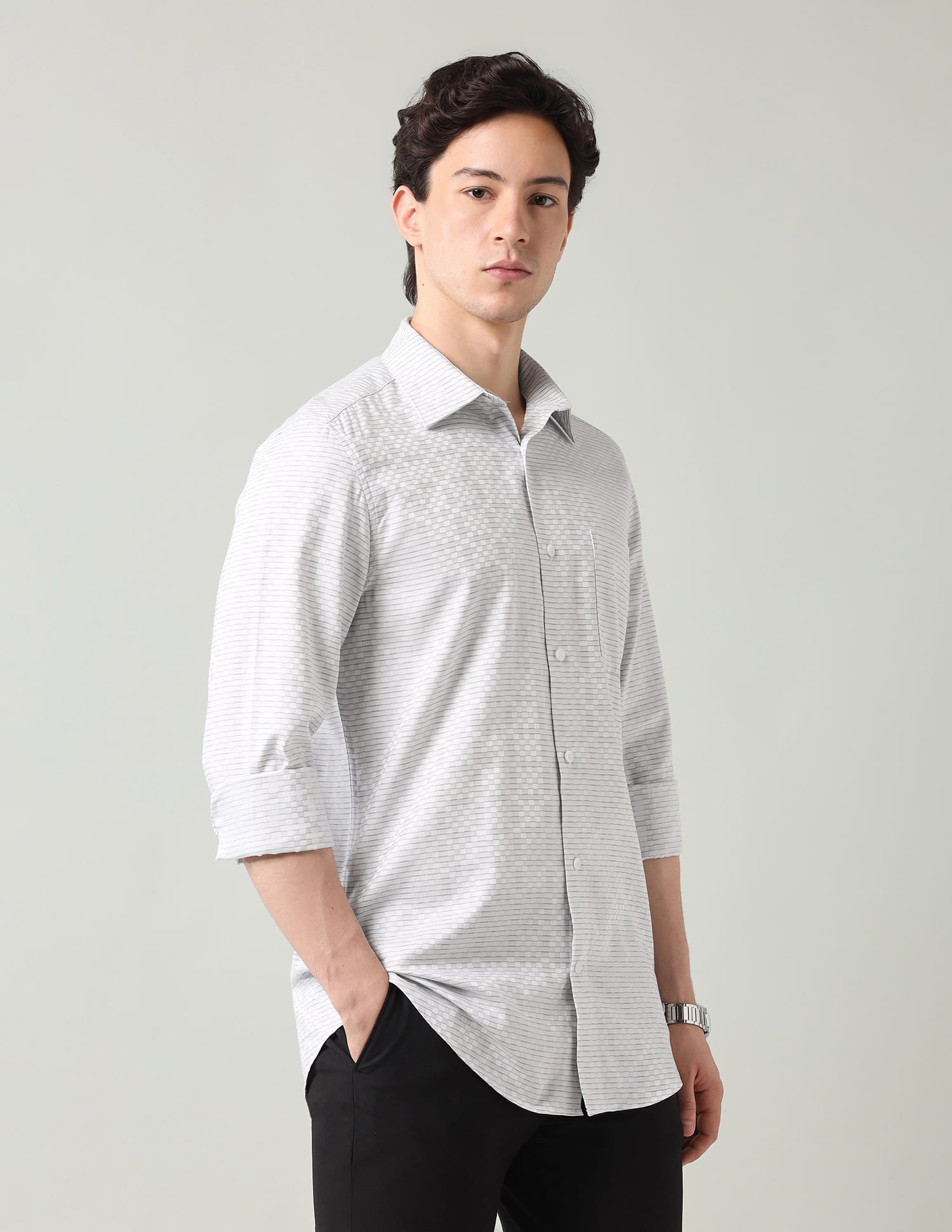 Textured Regular Fit Shirt