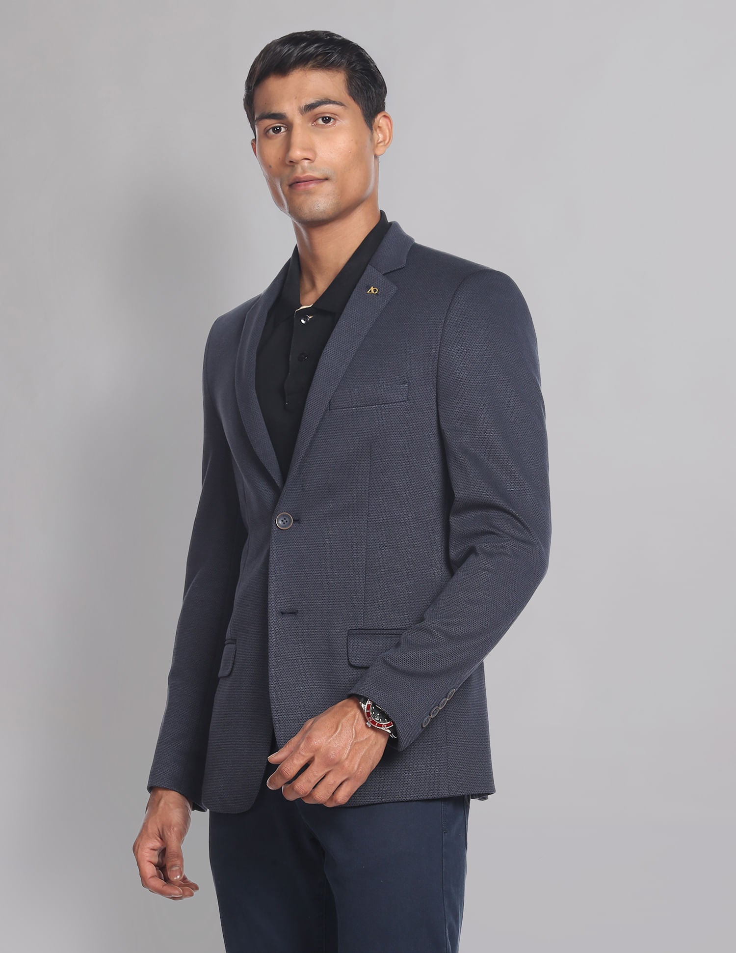 Style Essential Slim Fit Patterned Blazer