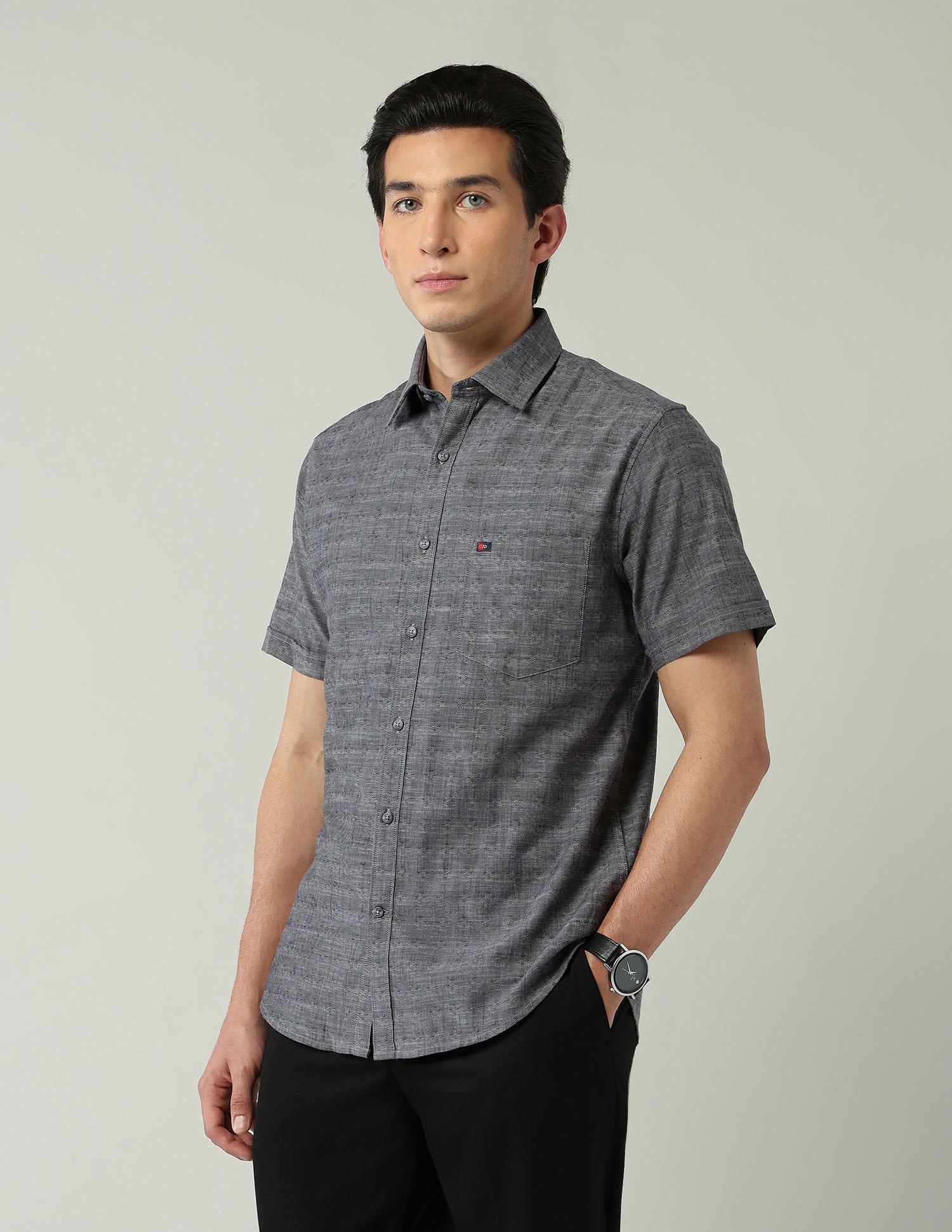 City Chronicles Modern Slim Fit Tartan Checked Shirt