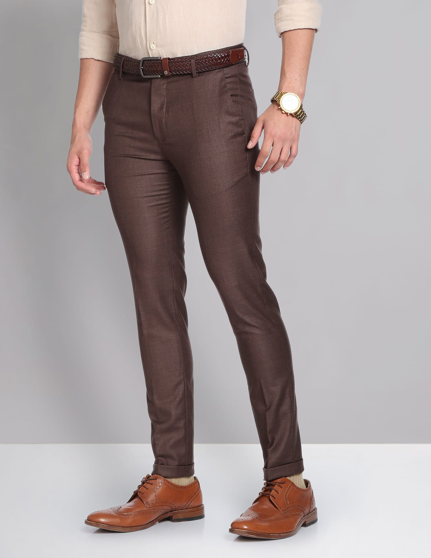 Heathered Sartorial Formal Trousers