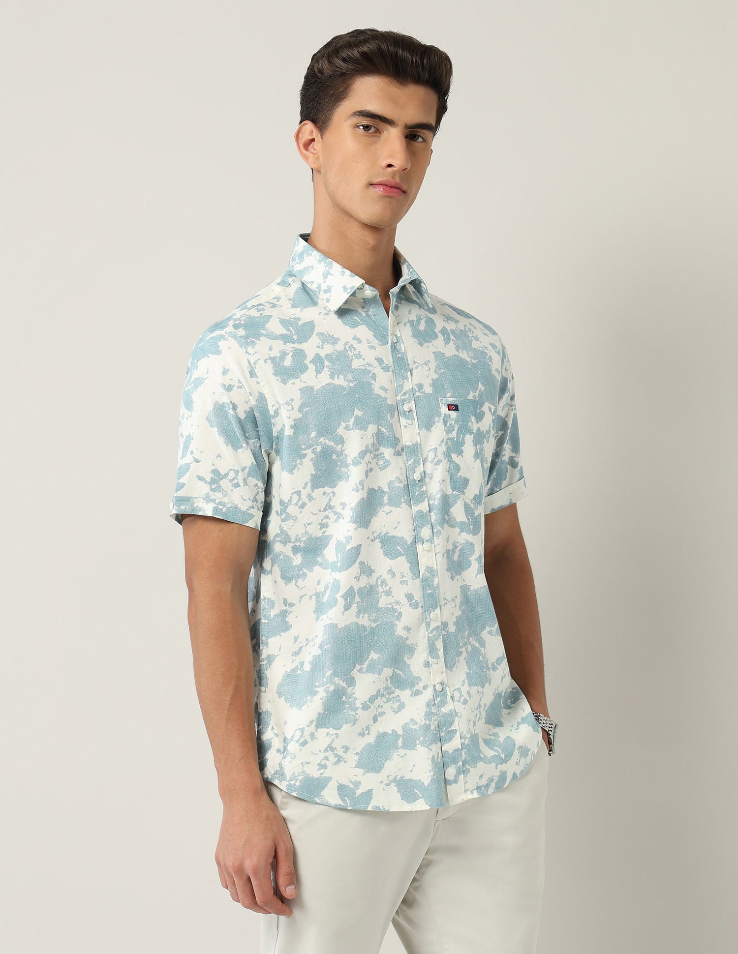 Abstract art Modern Slim Fit Tie & Dye Shirt