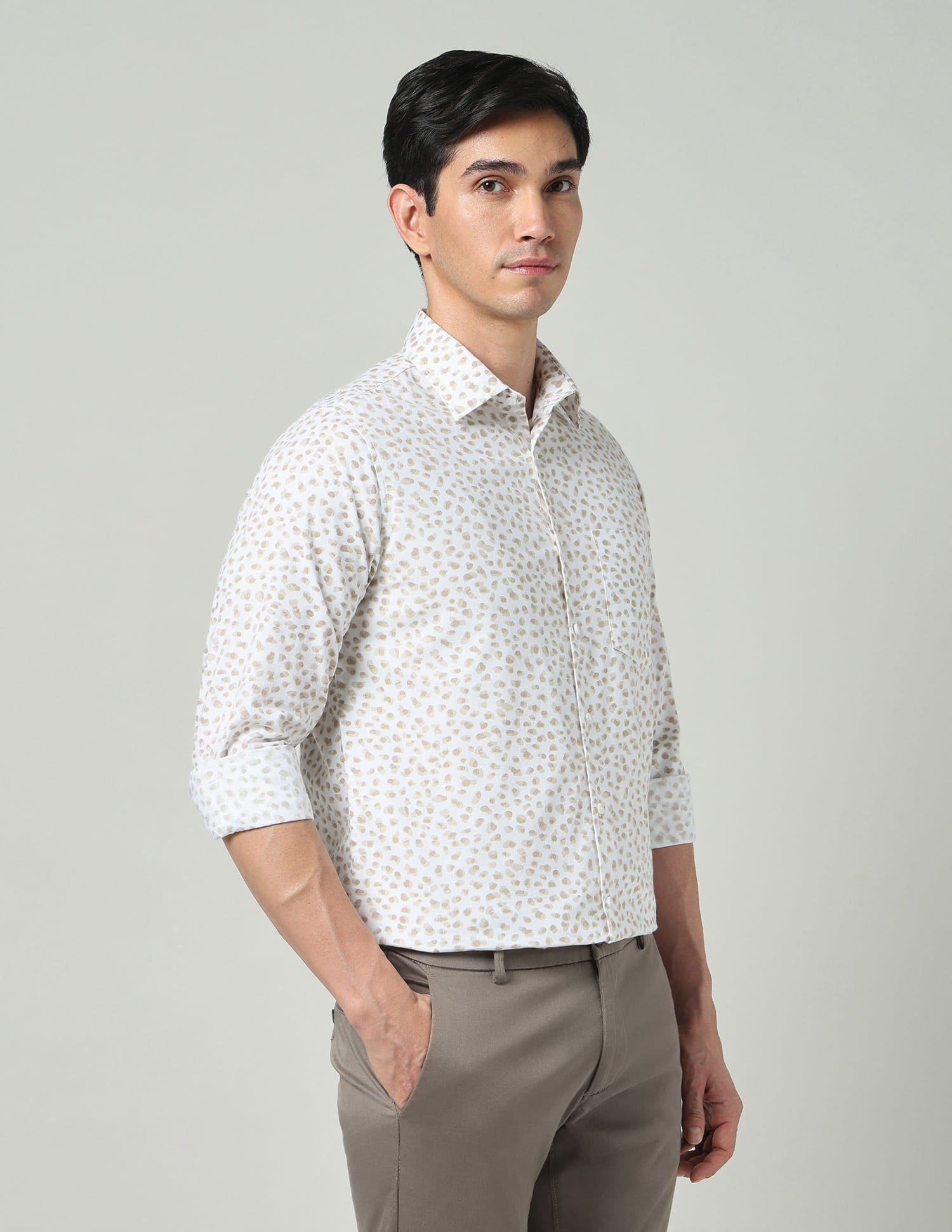 Abstract Art-Inspired Printed Shirt