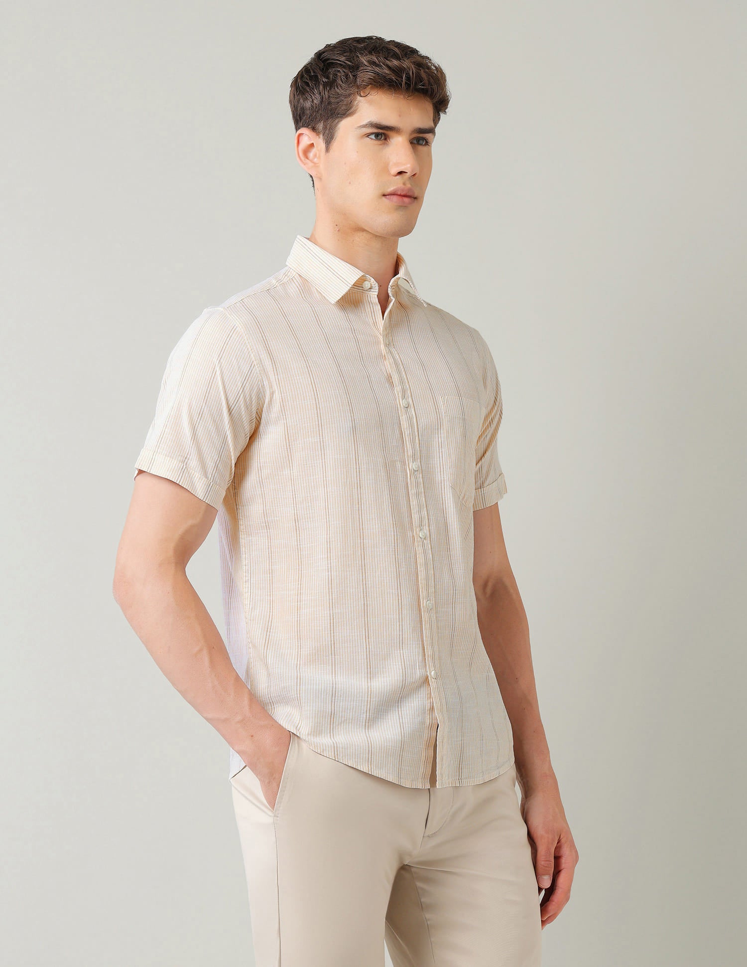 Vertical Striped Regular Fit Shirt 7