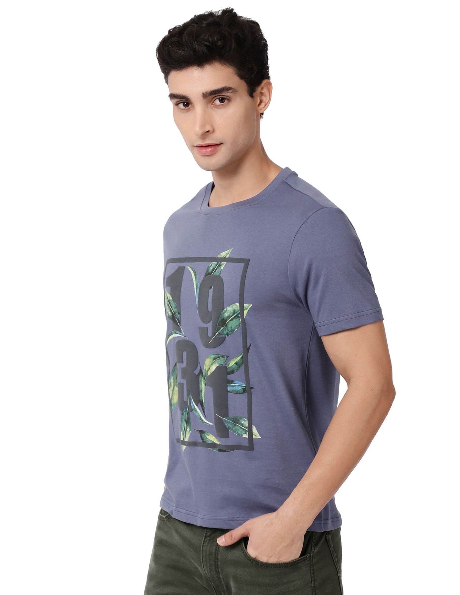Urban Adventure Crew Neck Graphic Print Cotton T-Shirt