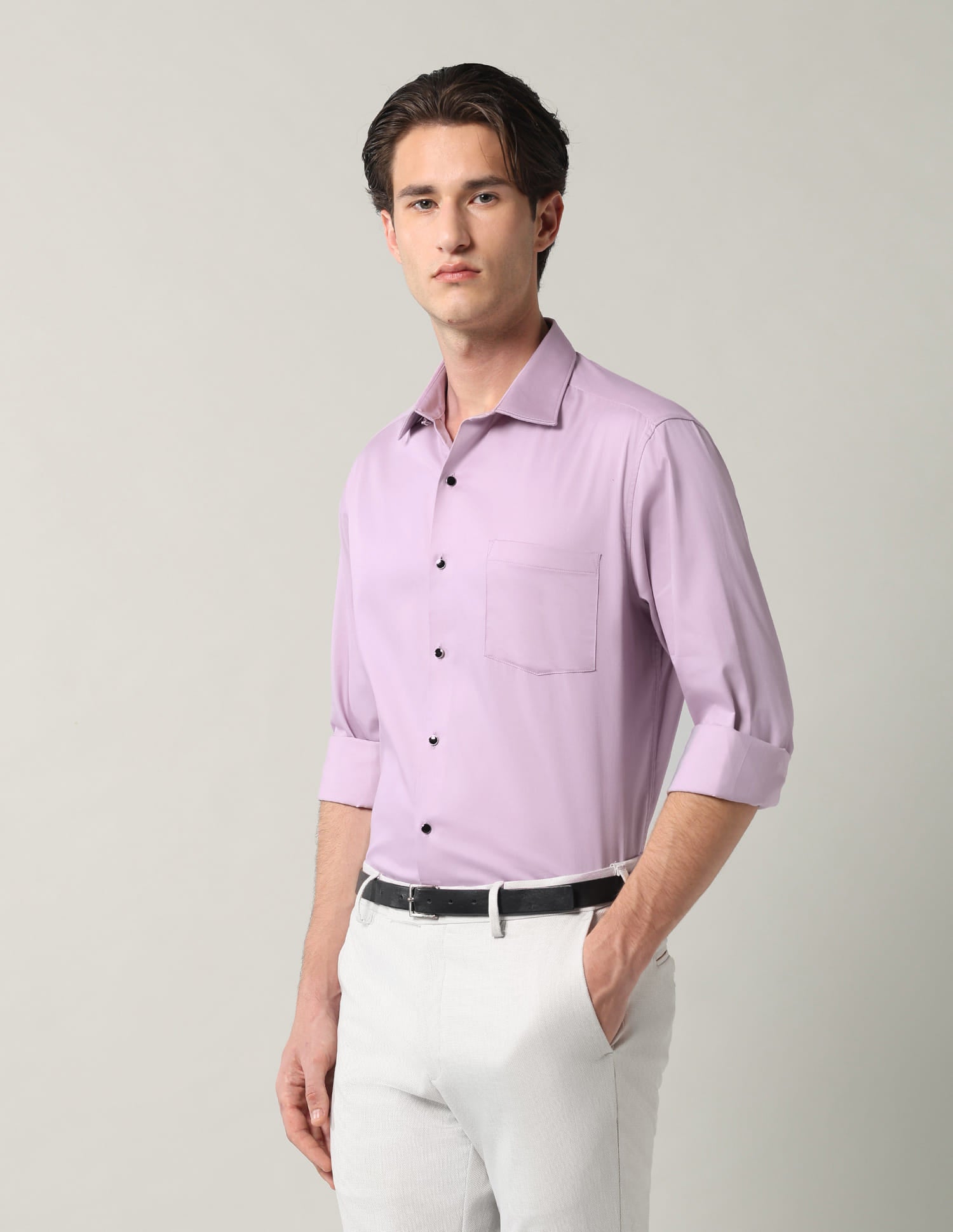 Solid Slim Fit Shirt
