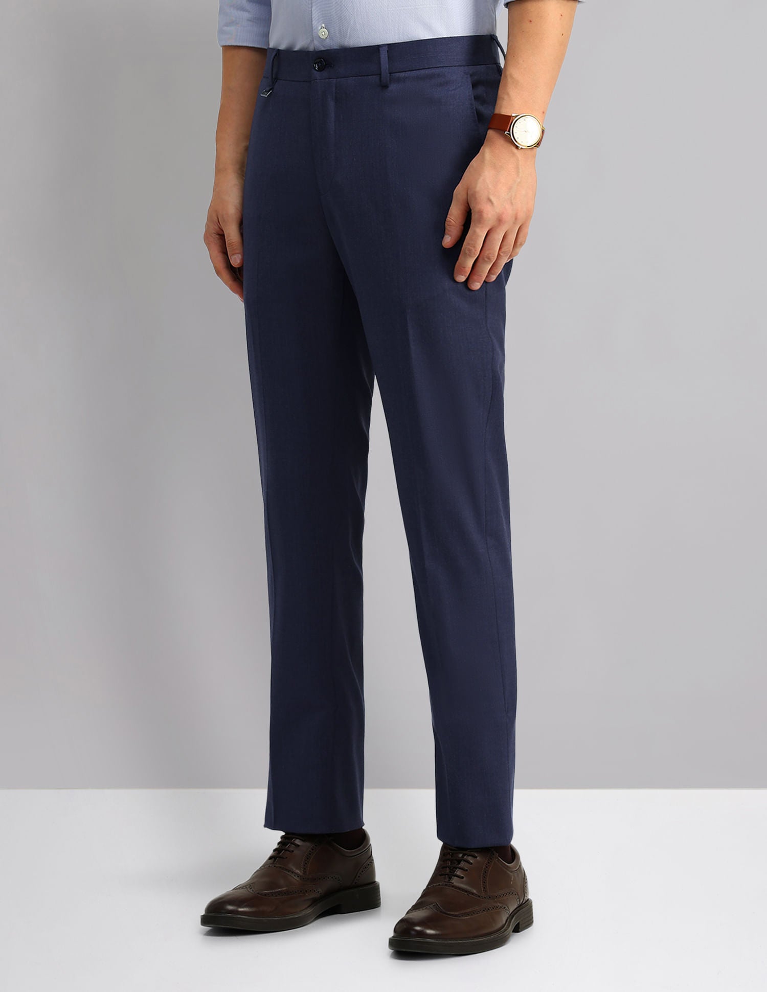 9 to 5 Essential Regular fit Twill Formal Trousers