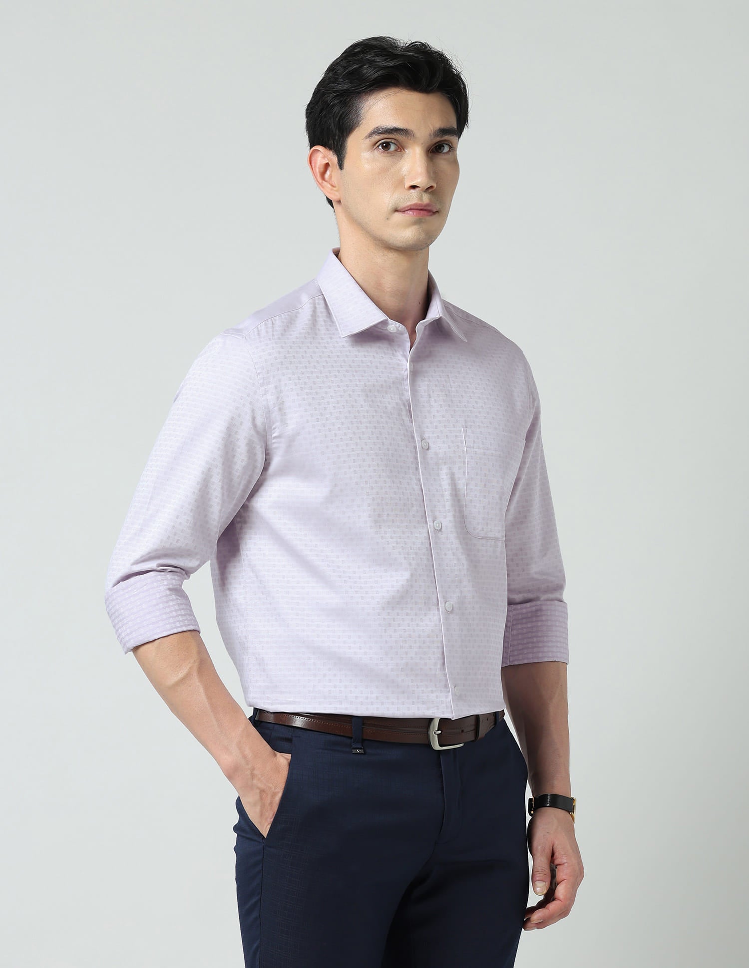 Playful Geometric Printed Regular Fit Shirt