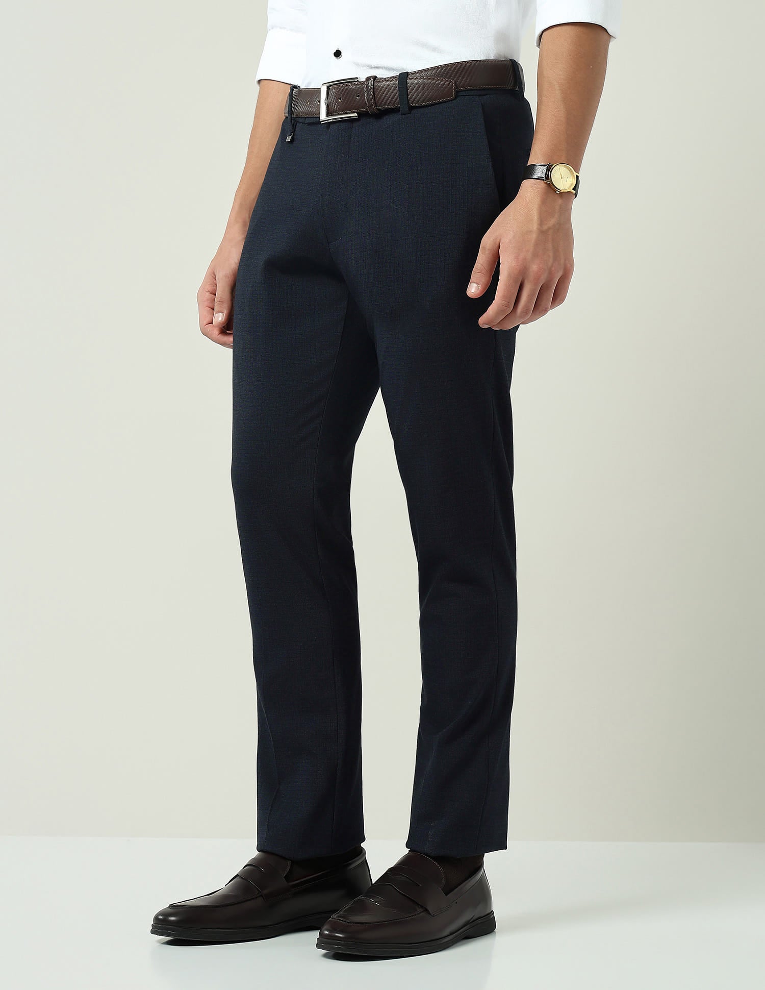 Classic Checked Regular Fit Trousers