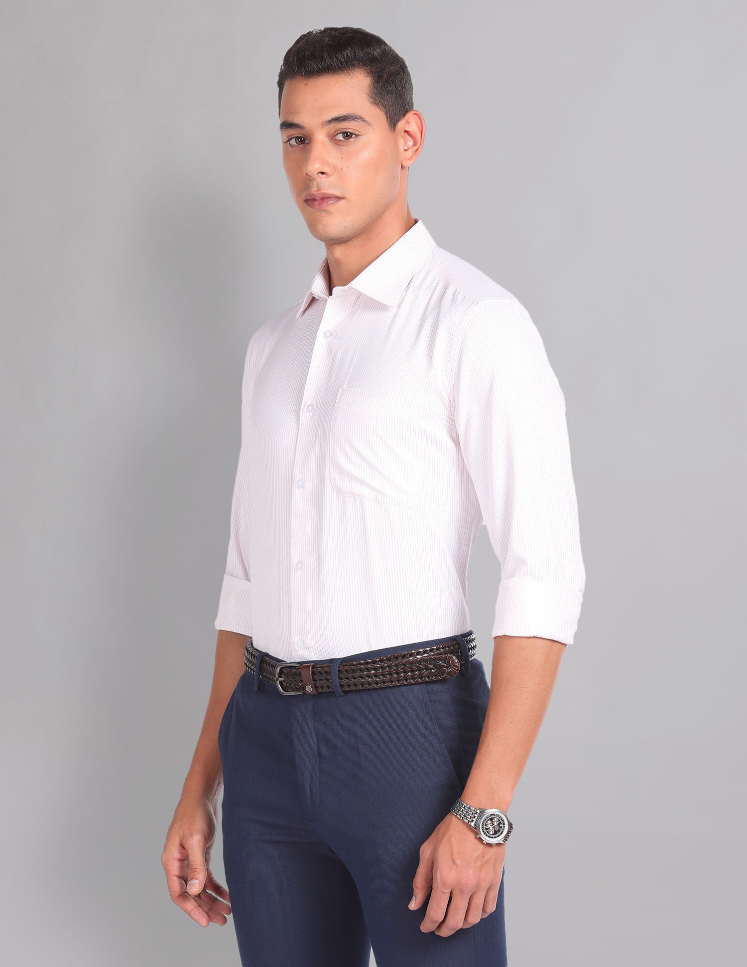 Vertical Stripe Sartorial Formal Shirt