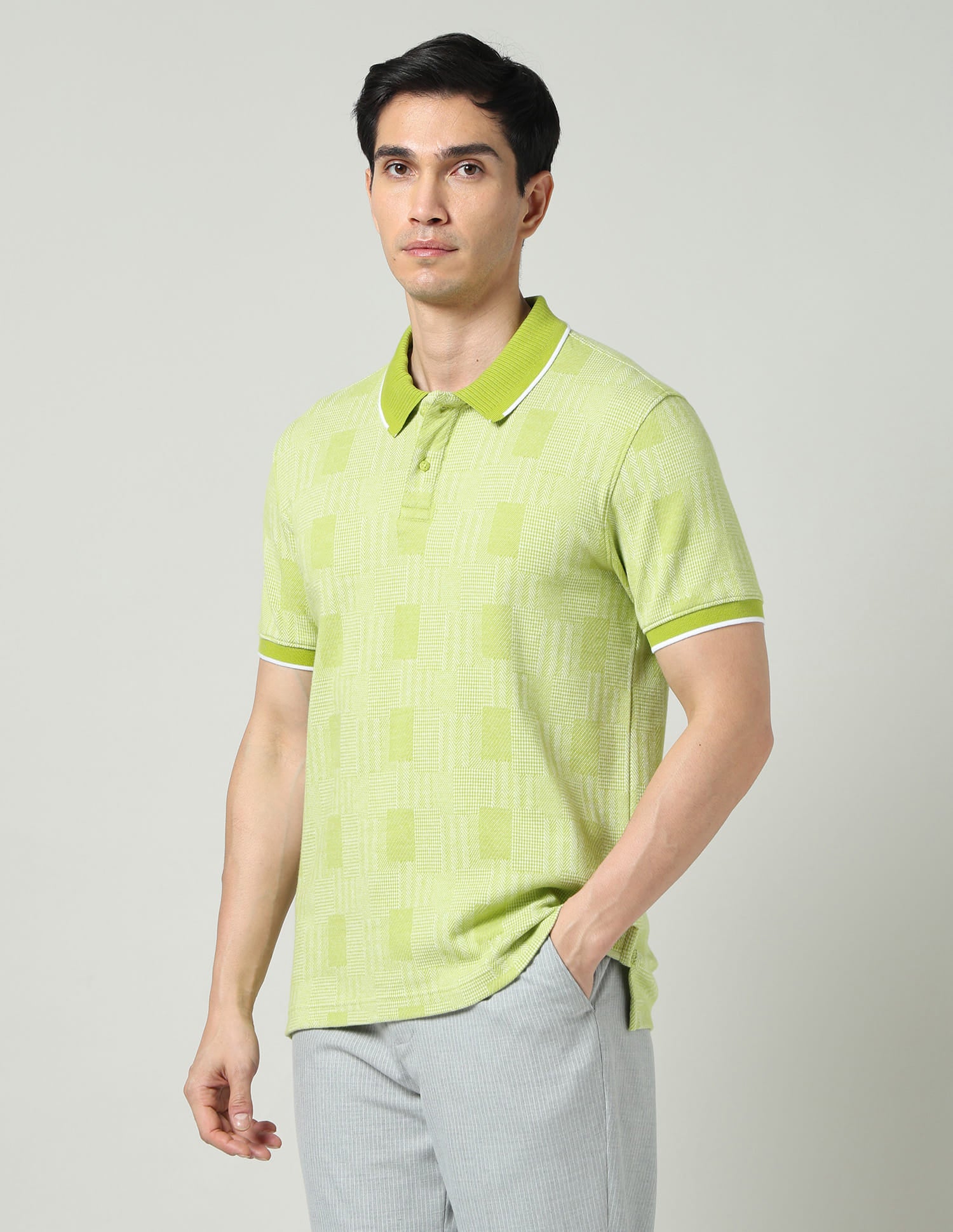 City Drift Textured Slim Fit Polo Shirt