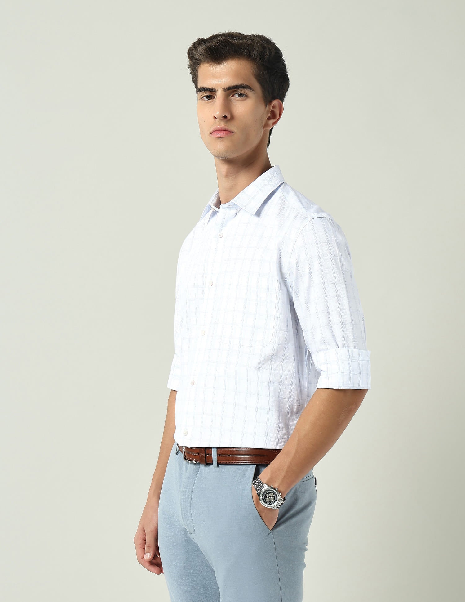 Regular Tartan Checked Regular Fit Shirt