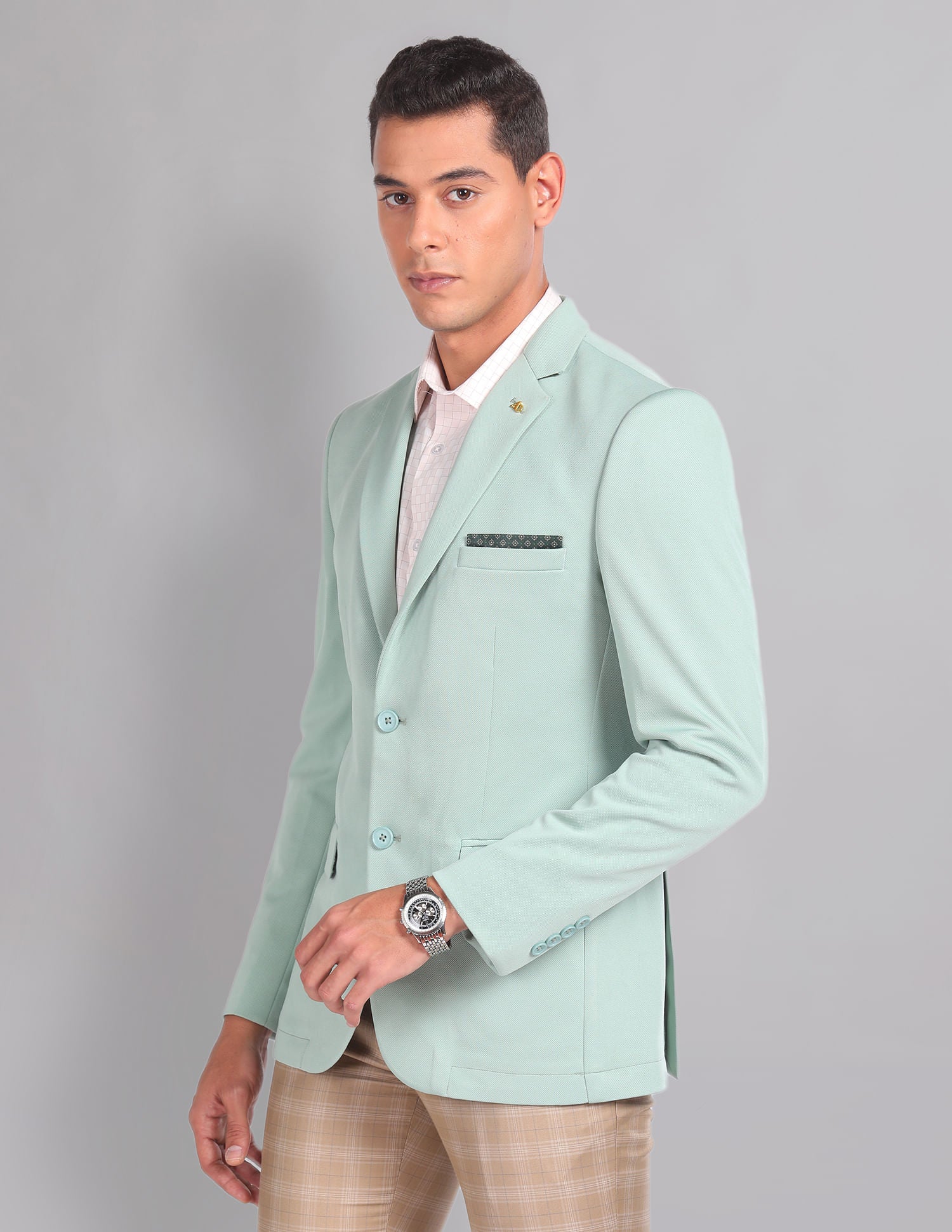 Urban Essential Sartorial Slim Fit Patterned Blazer
