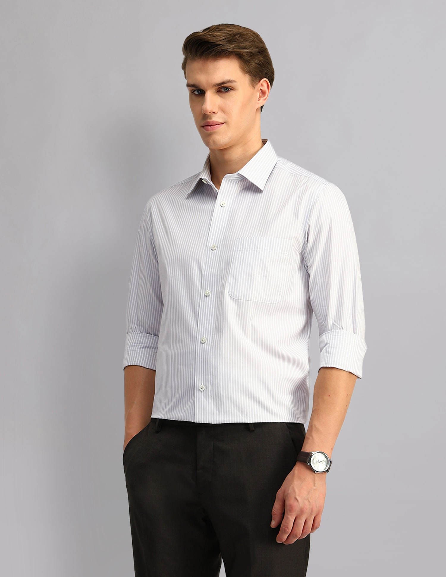 Fashion Vault Slim Fit Dobby Shirt