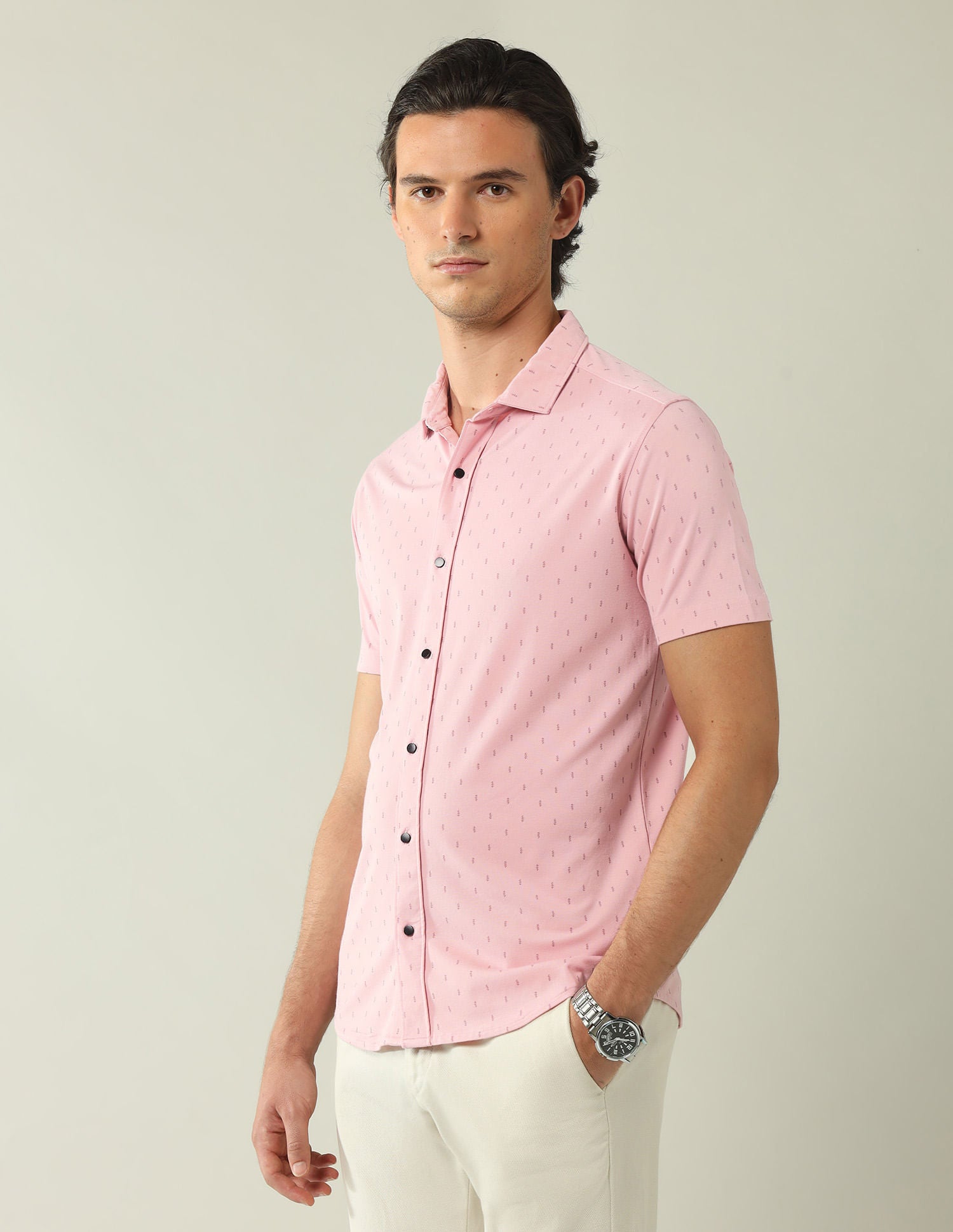 Regular Slim Fit All-Over Printed Shirt