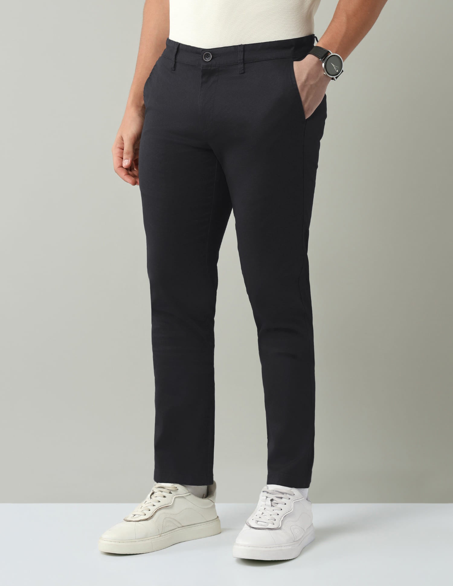 Mid-Rise Modern Slim Fit Twill Chino