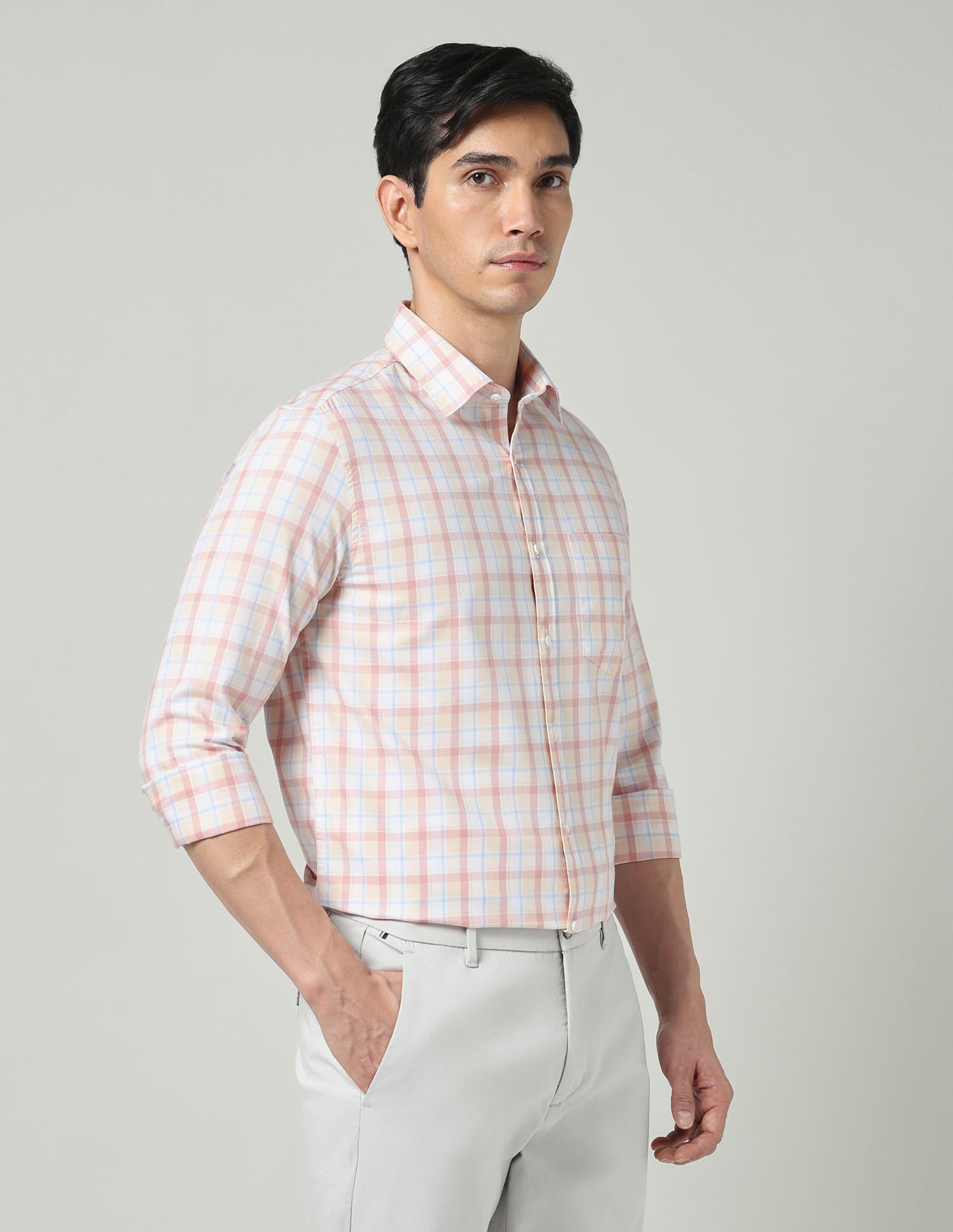 Contemporary Rewind Tartan Checked Refined Twill Shirt