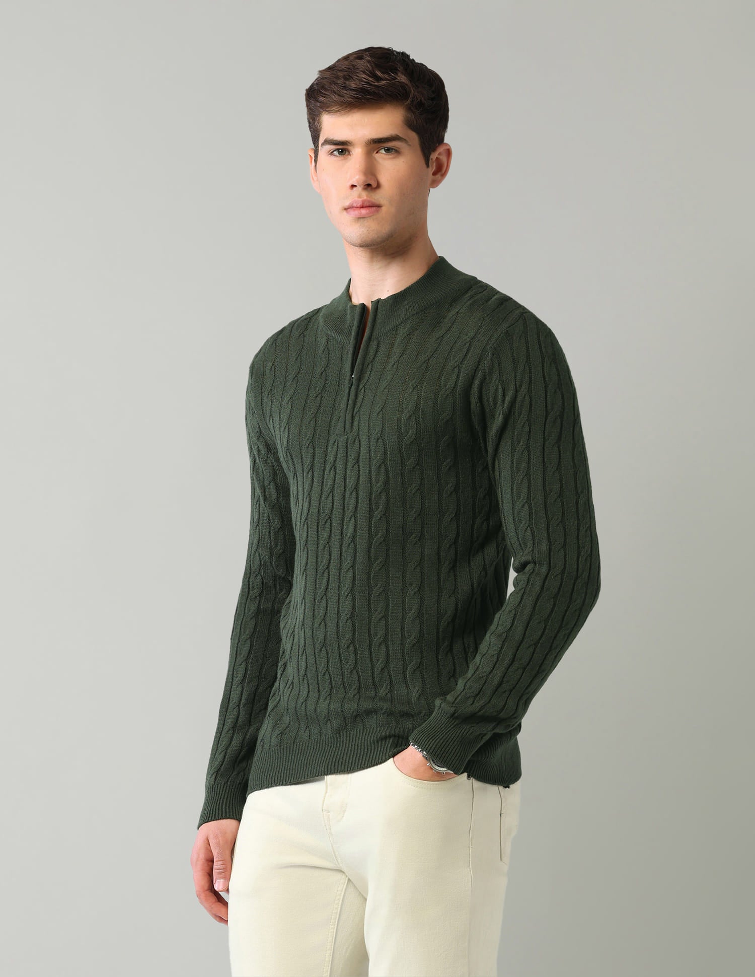 Textured Mens Sweater