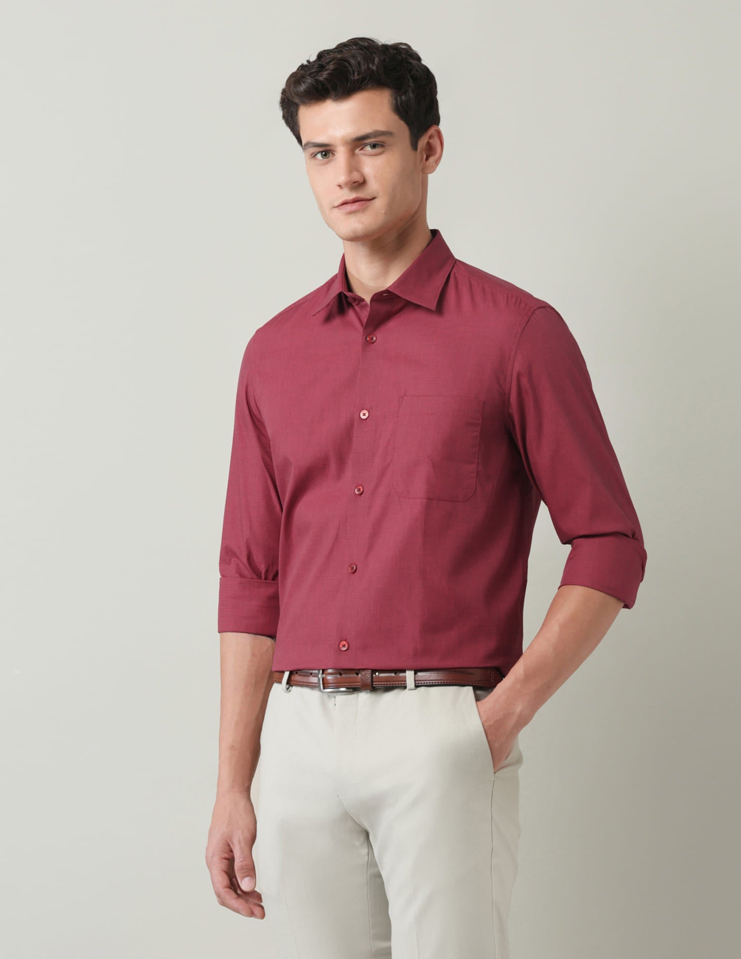 Vogue Solid Regular Fit Shirt