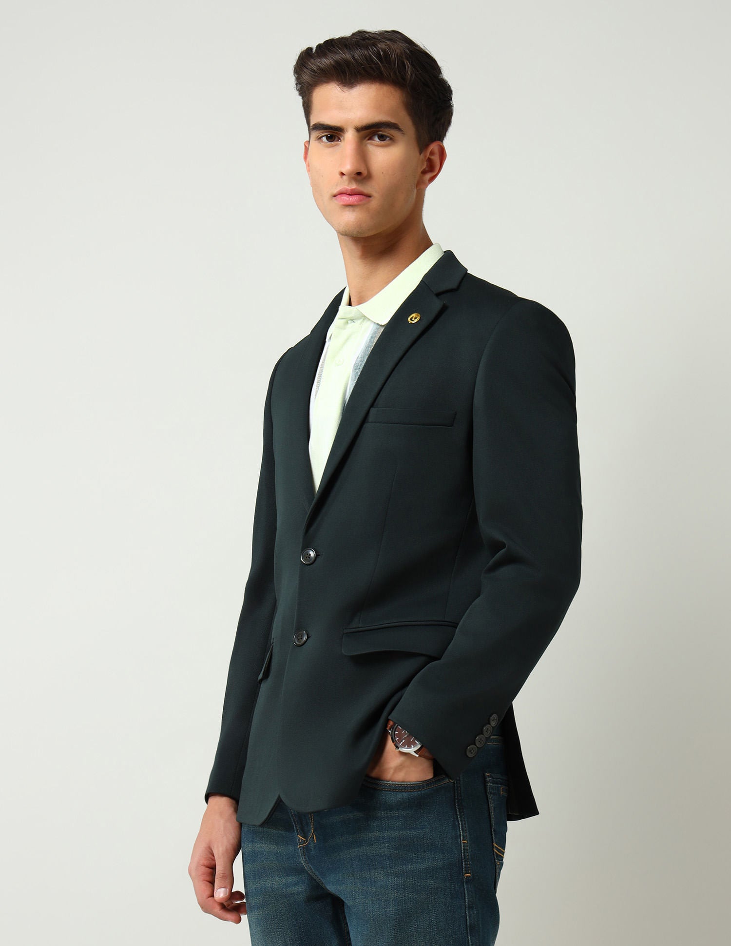 Classique Tailored Fit Dobby Blazer