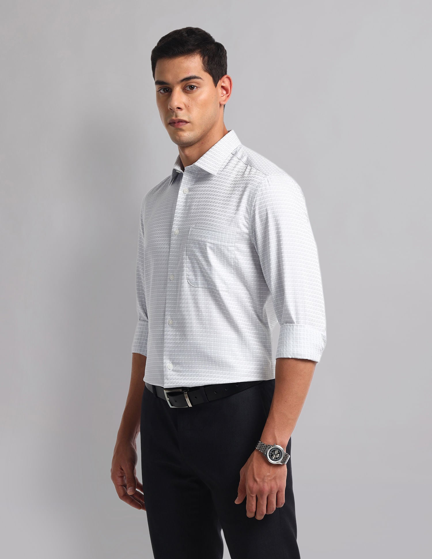 Everyday Staple Graph Check Cotton Shirt