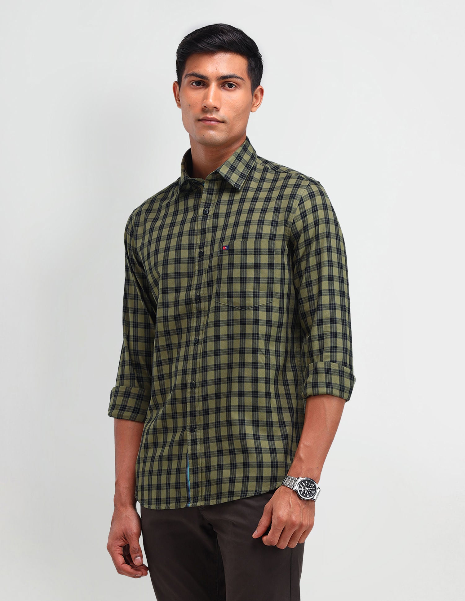 Stylish Long Sleeve Slim Fit Shirt