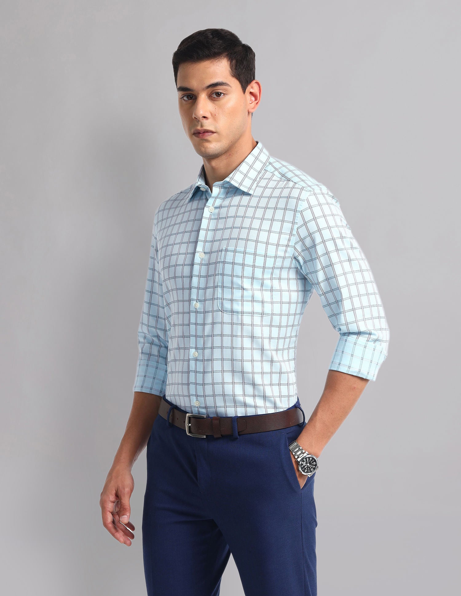 Everyday Staple Graph Check Cotton Shirt