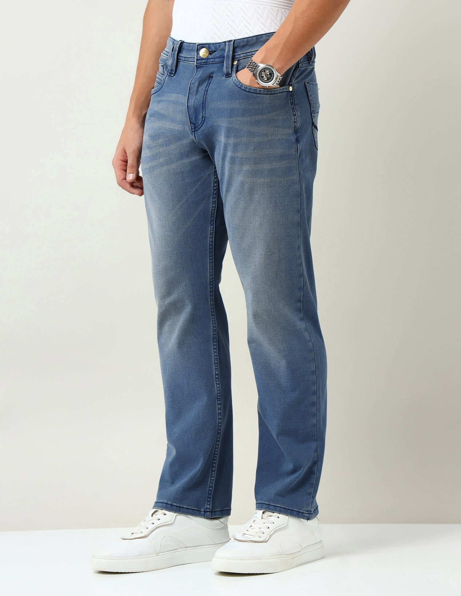 Mid Rise Comfort Slim Fit Jeans