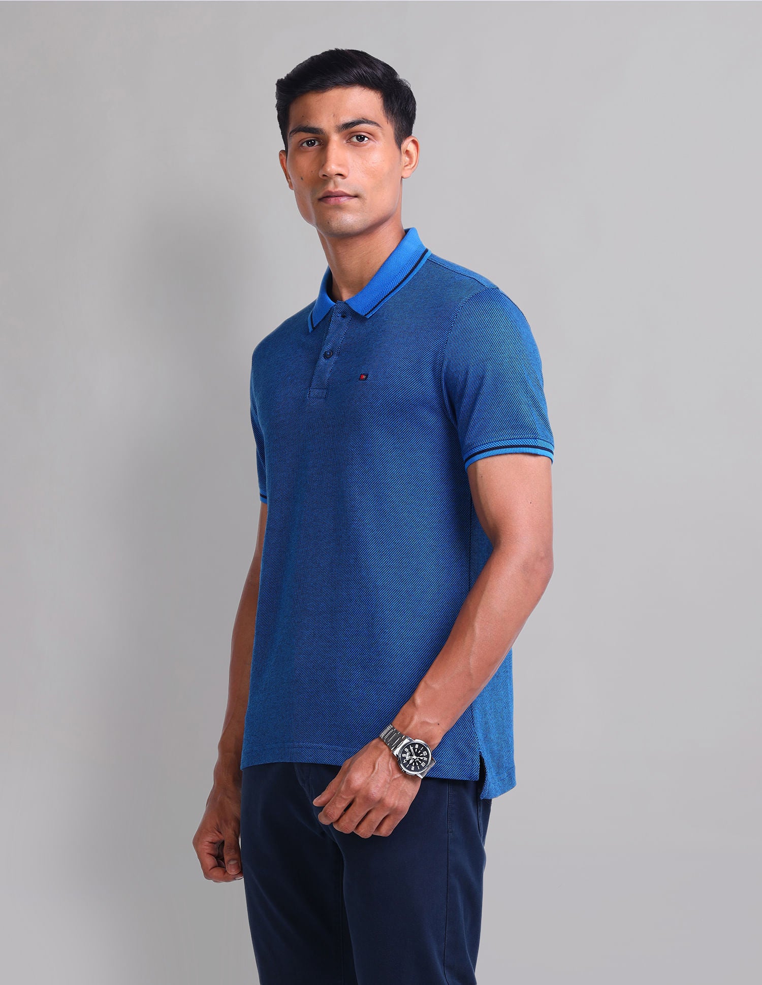 Regular Structure Slim Fit Polo Shirt