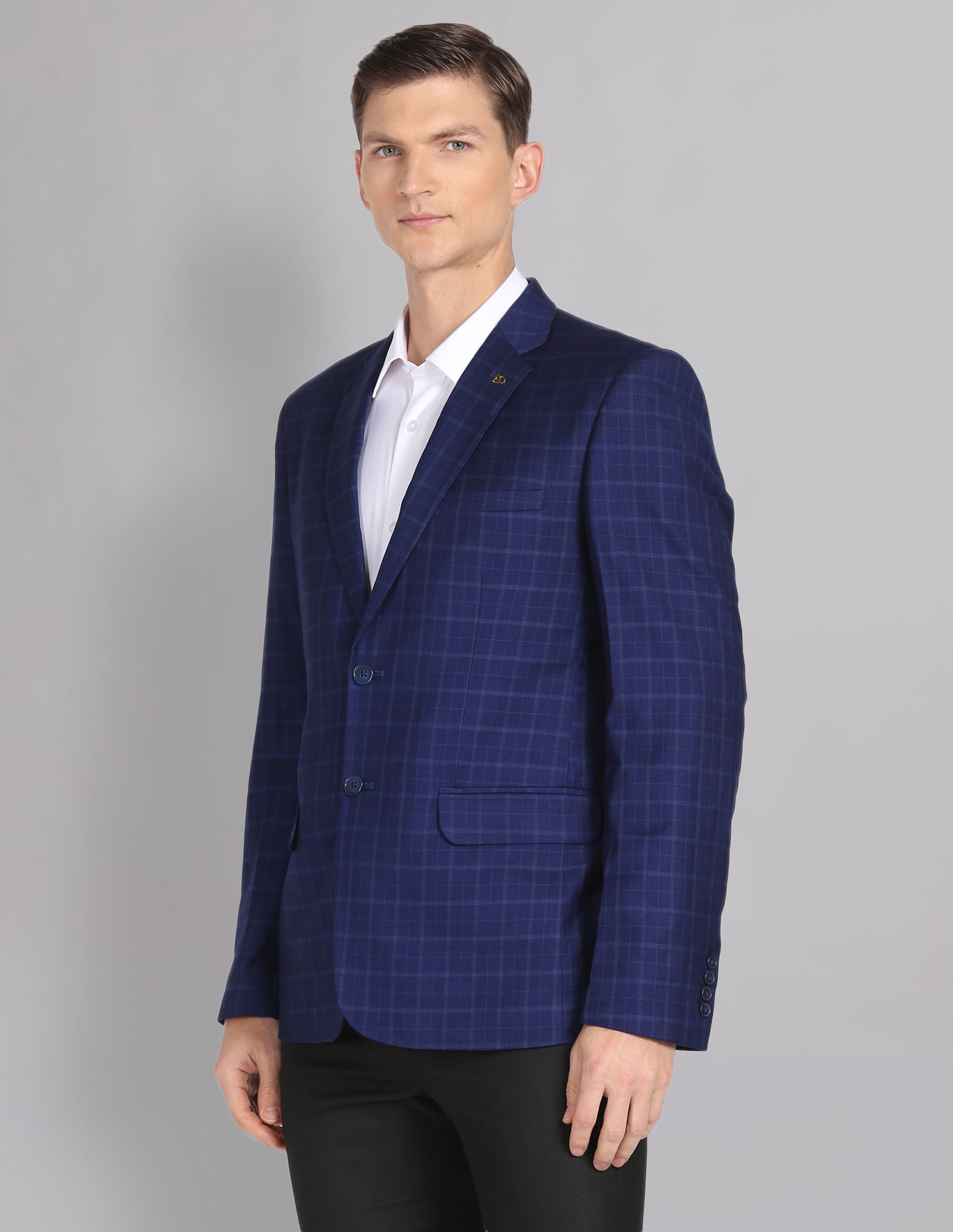 Tartan Check Twill Blazer