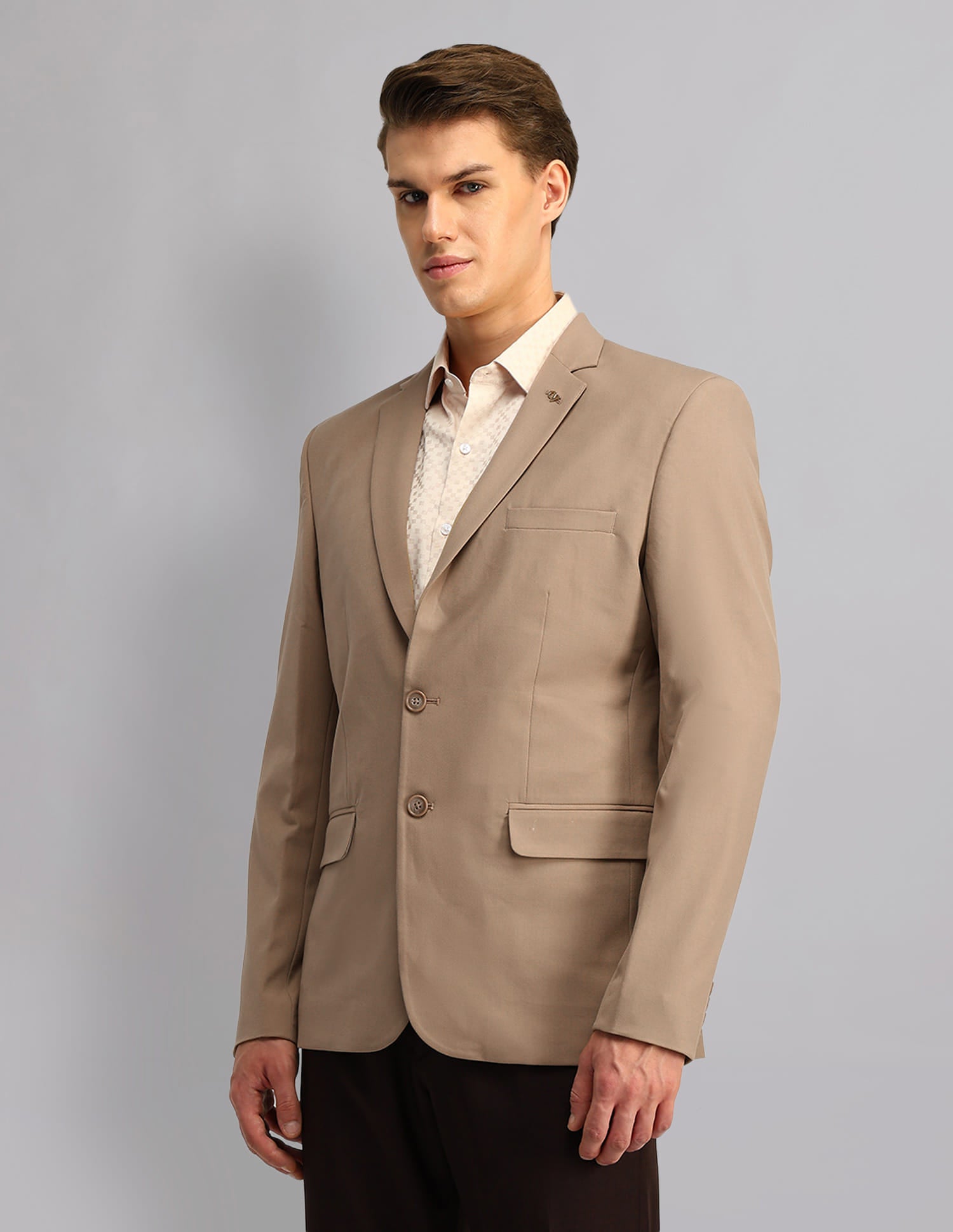 Office Luxe Modern Slim Fit Solid Blazer