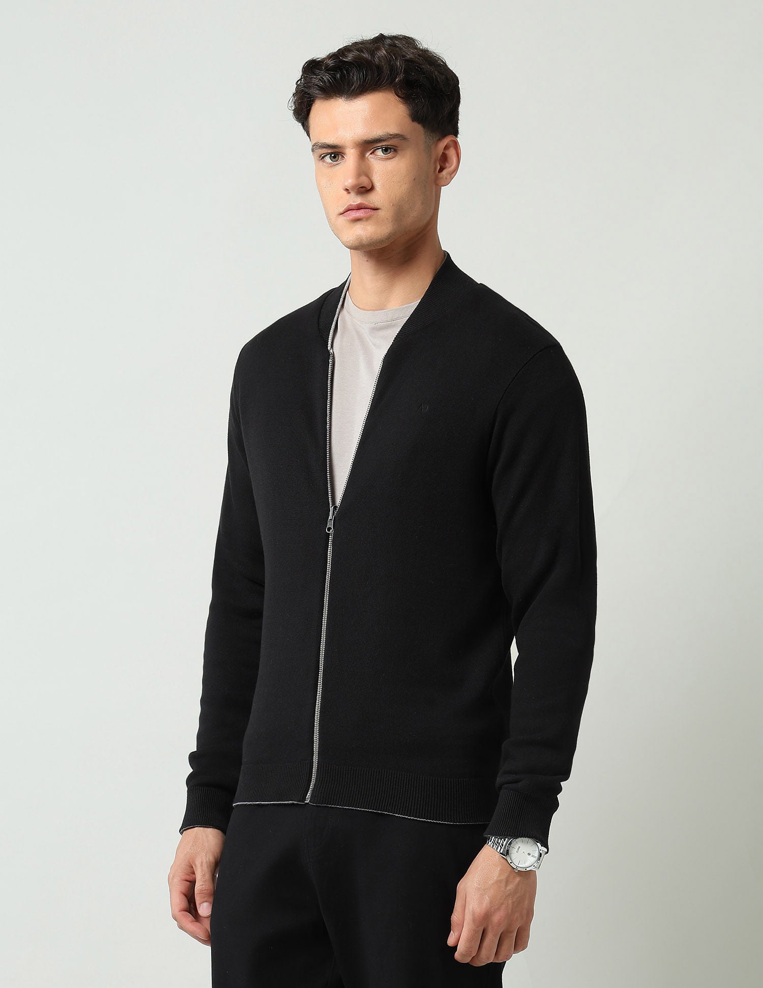 Wardrobe Essential Textured Modern Slim Fit Jacket