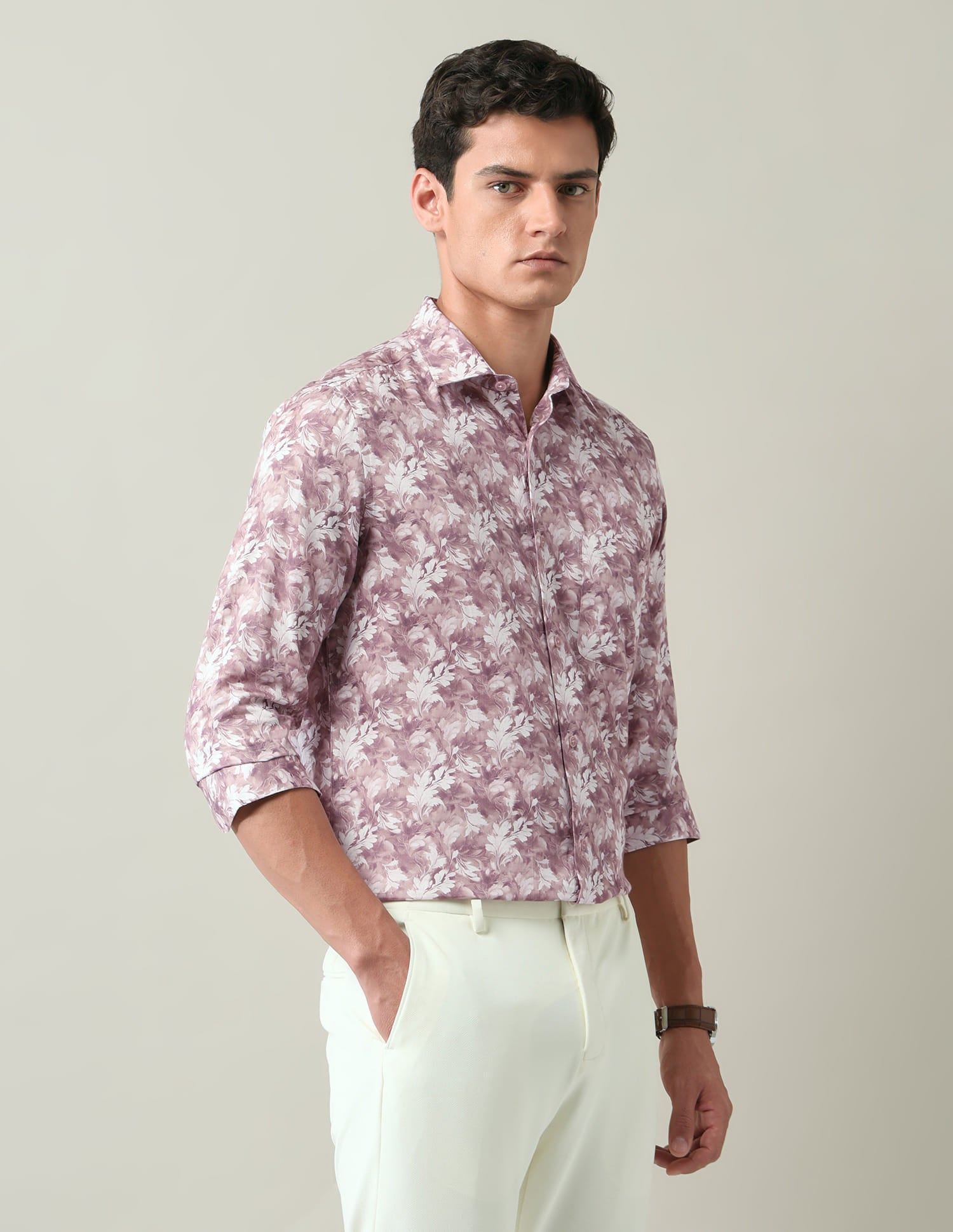 Floral Printed Regular Fit Shirt