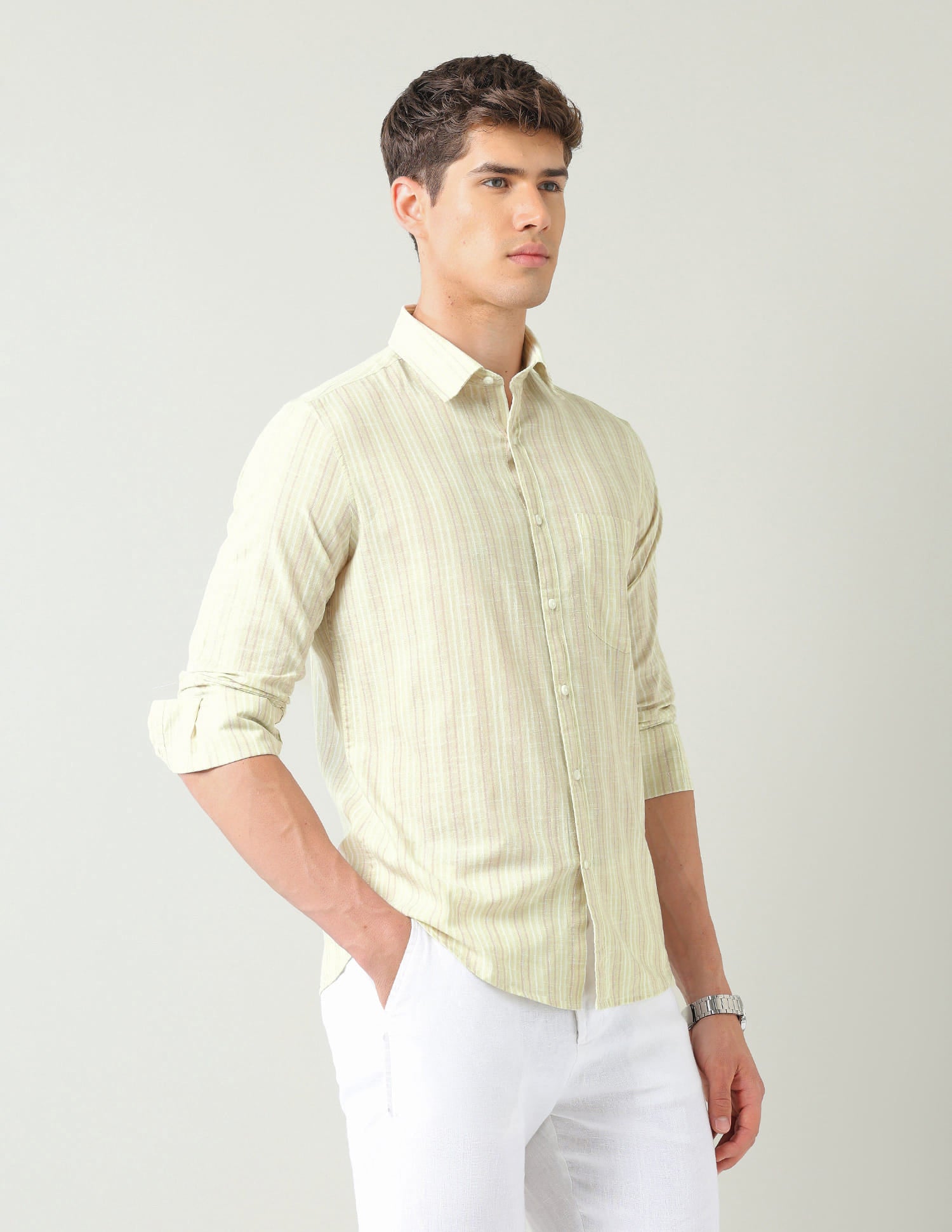Vertical Striped Regular Fit Shirt