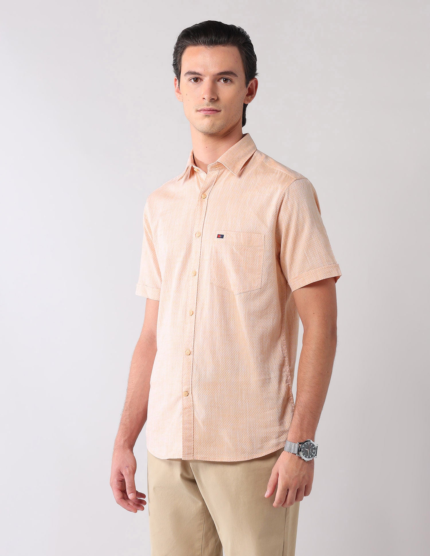 City Chronicles Modern Slim Fit Tartan Checked Shirt