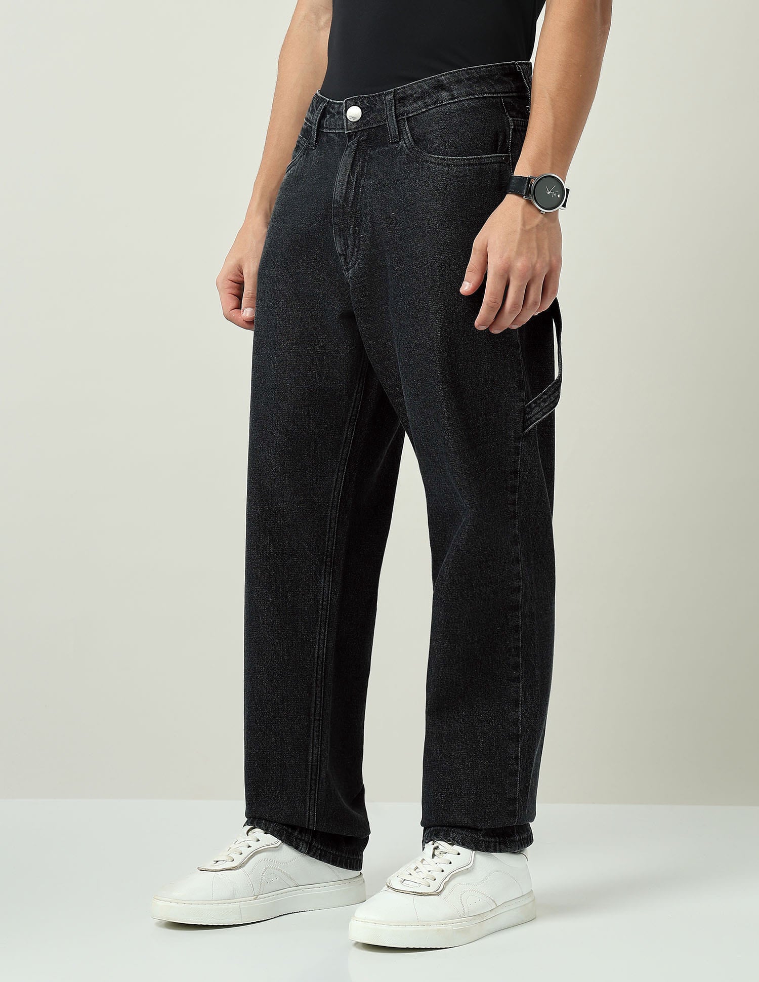 Mid Rise Easy Baggy Fit Jeans