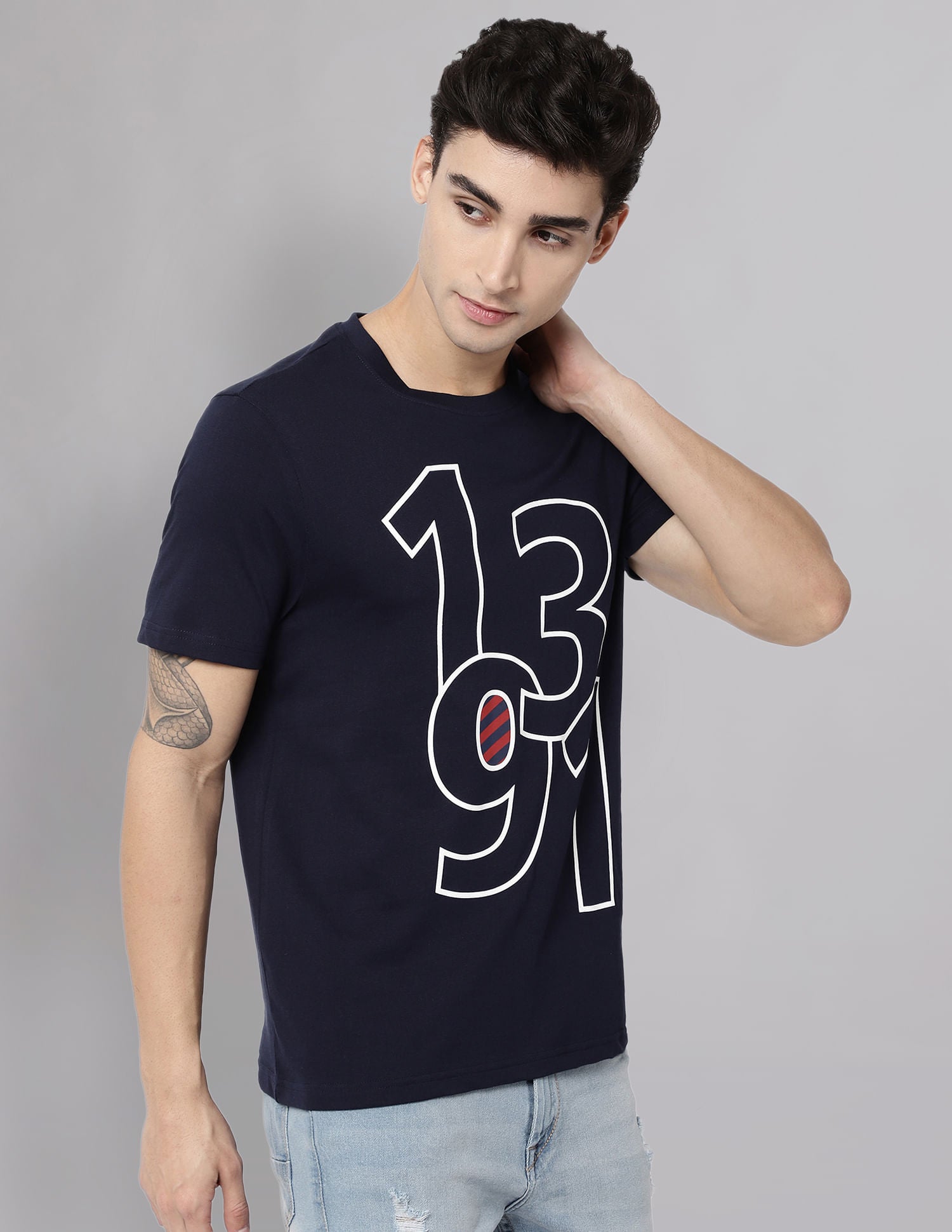 Everyday Essential Typographic Print Cotton T-Shirt