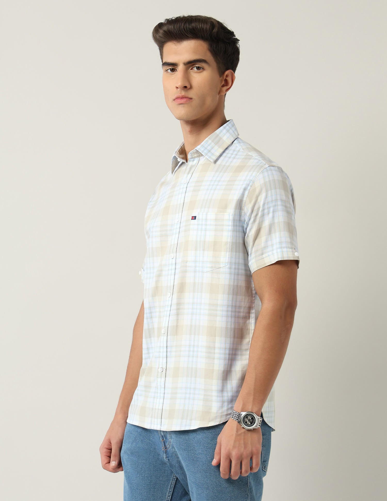 Modern Slim Fit Tartan Checked Shirt