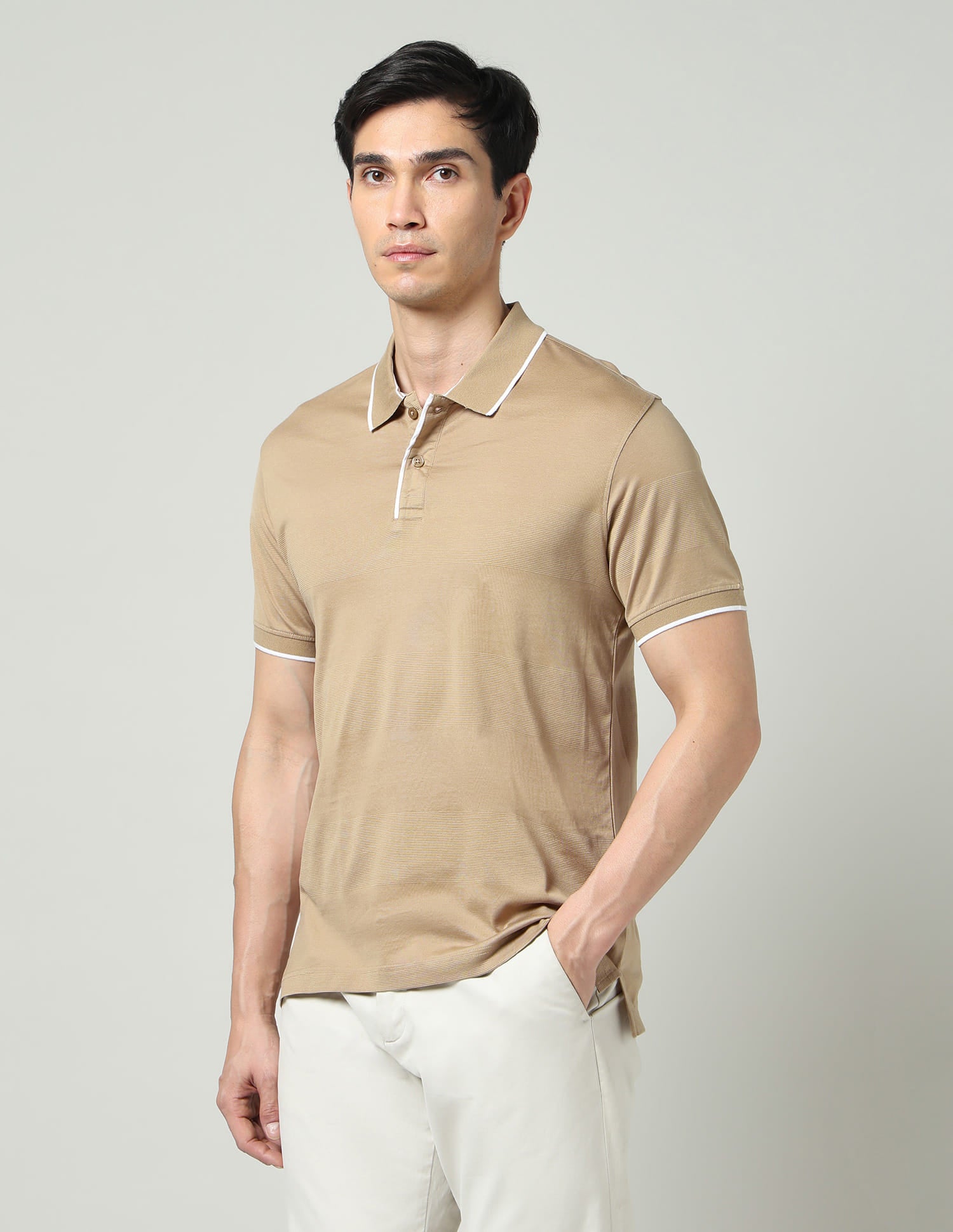 Regular Solid Slim Fit Polo Shirt
