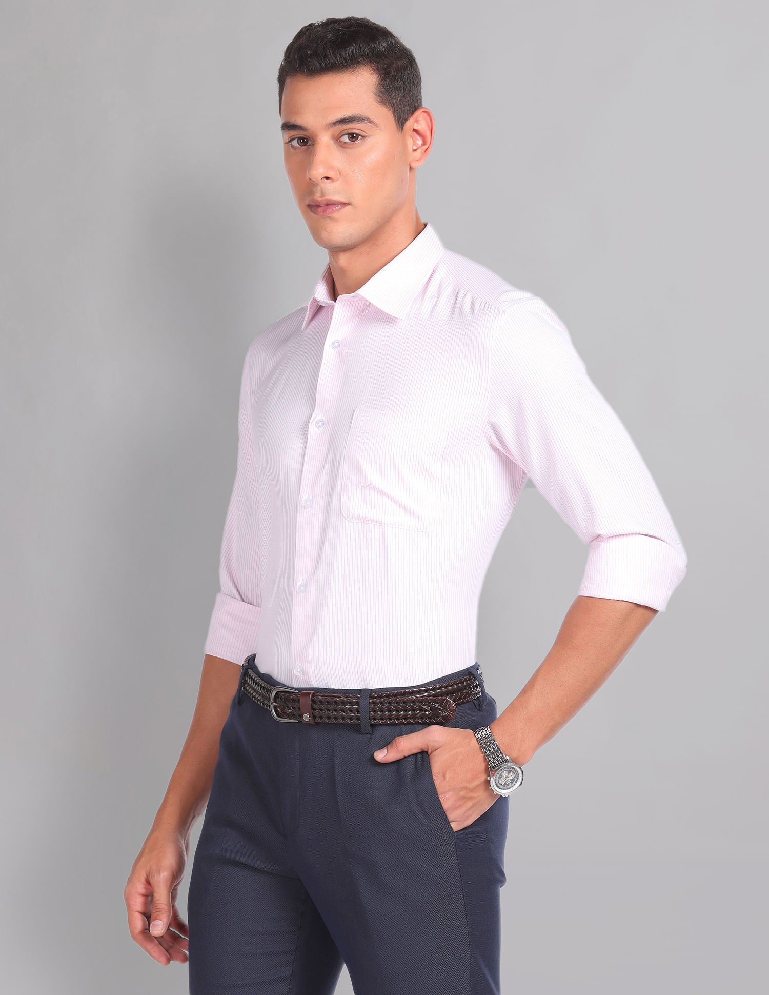 Vertical Stripe Sartorial Formal Shirt