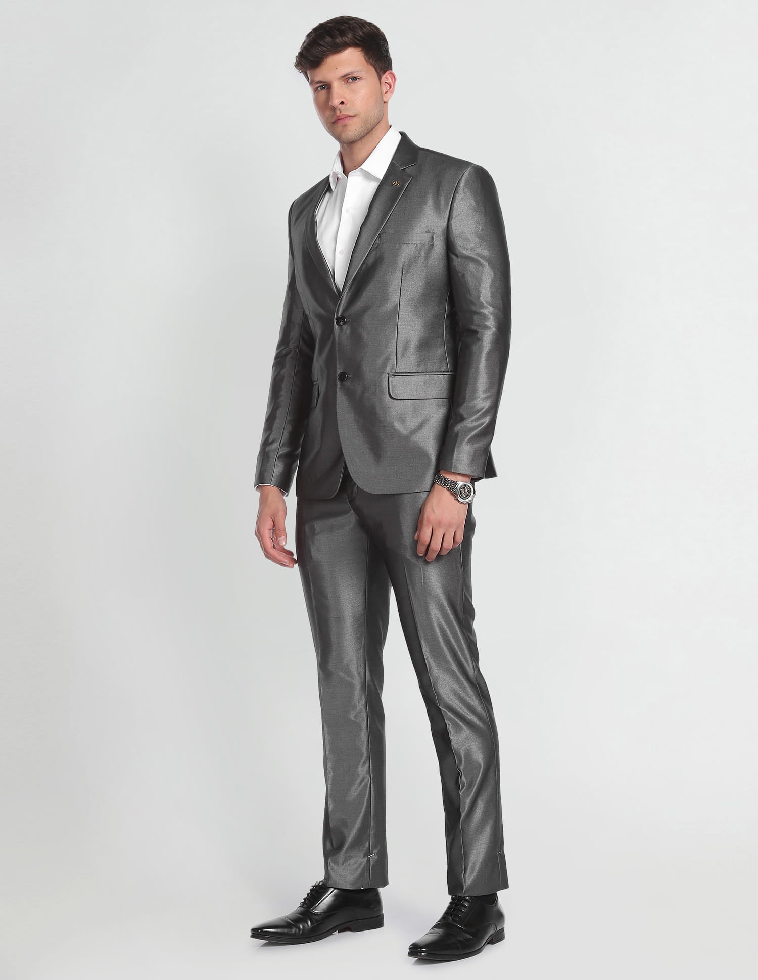 Single Breasted Oxford Two Piece Suit