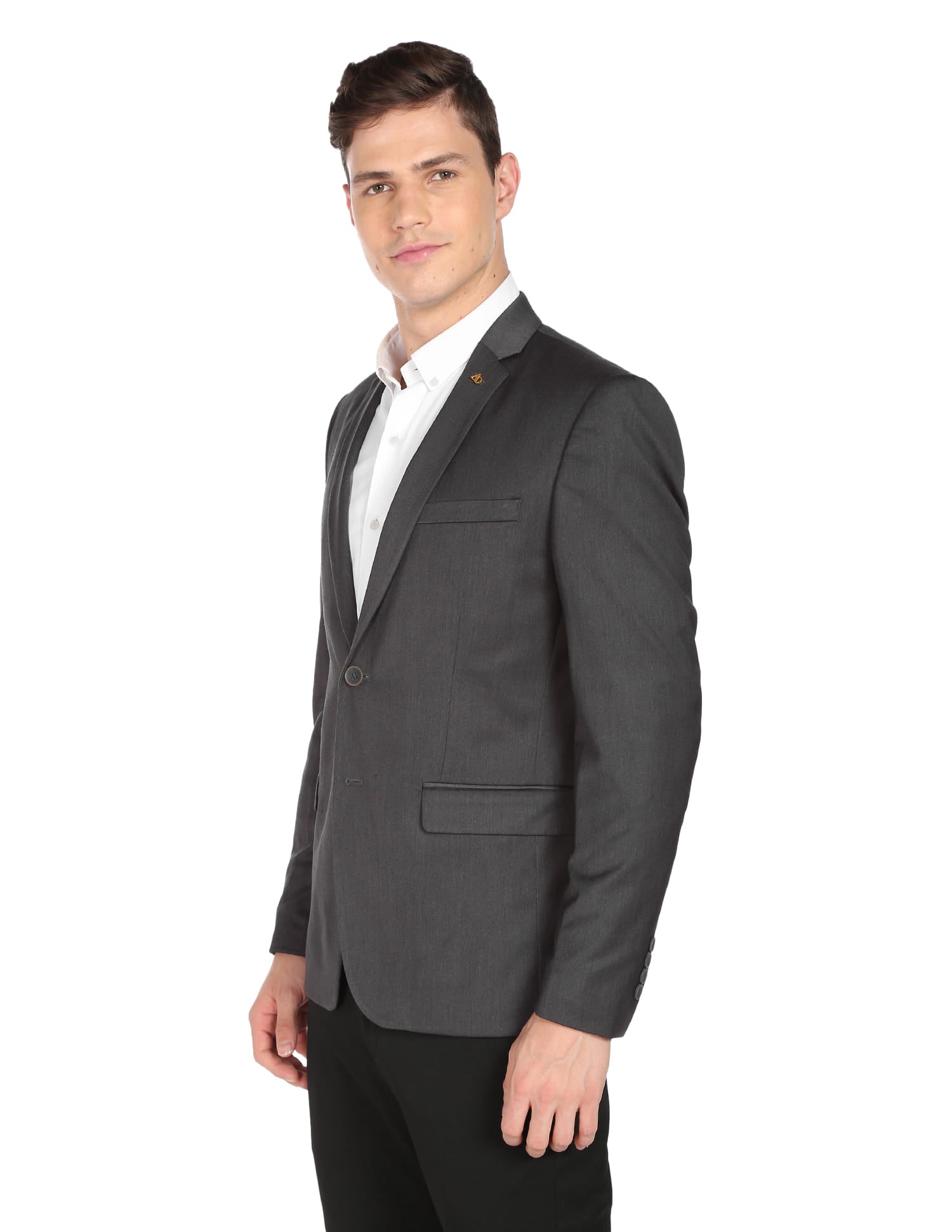 Solid Twill Weave Blazer