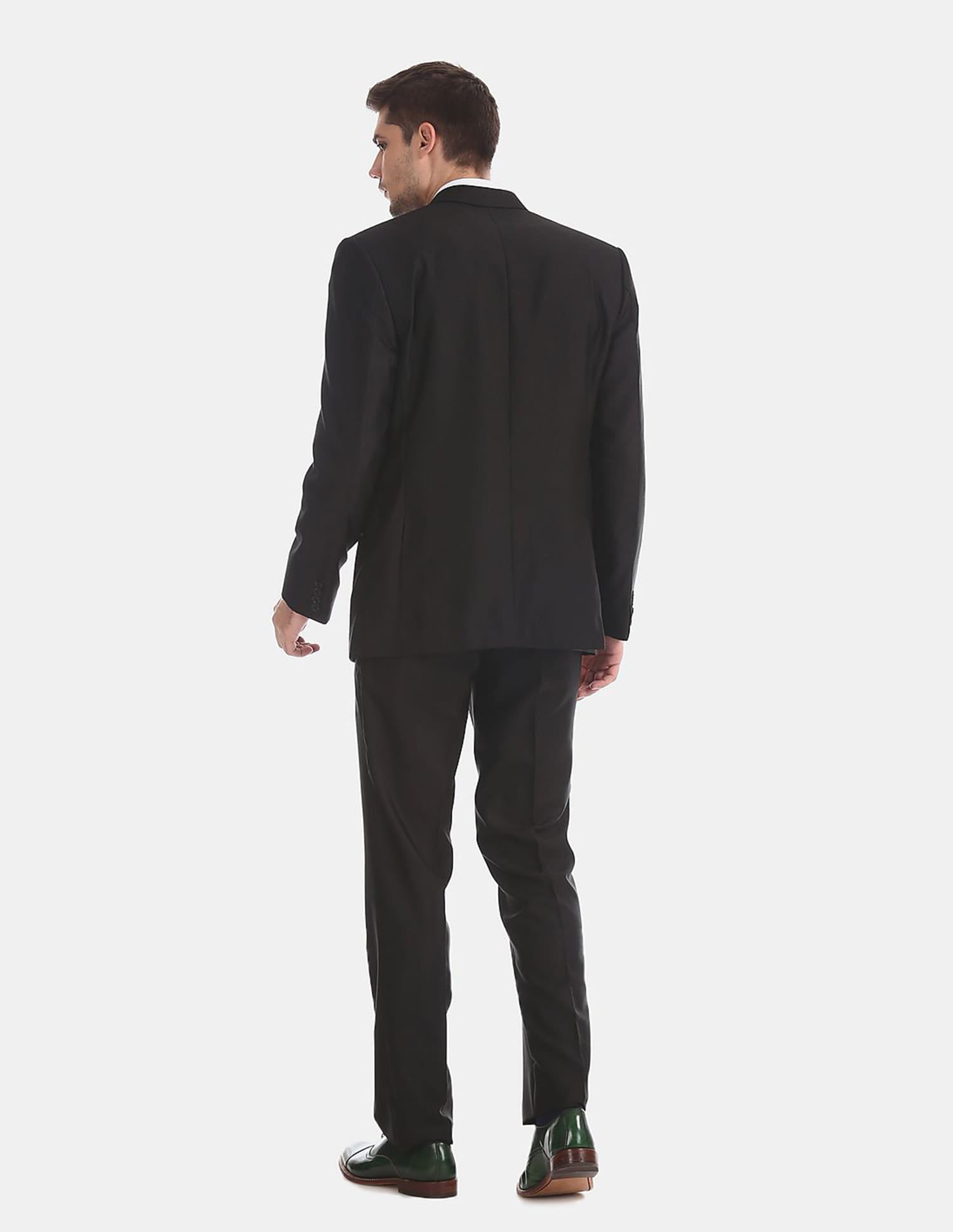 Tailored Regular Fit Textured Two Piece Suit