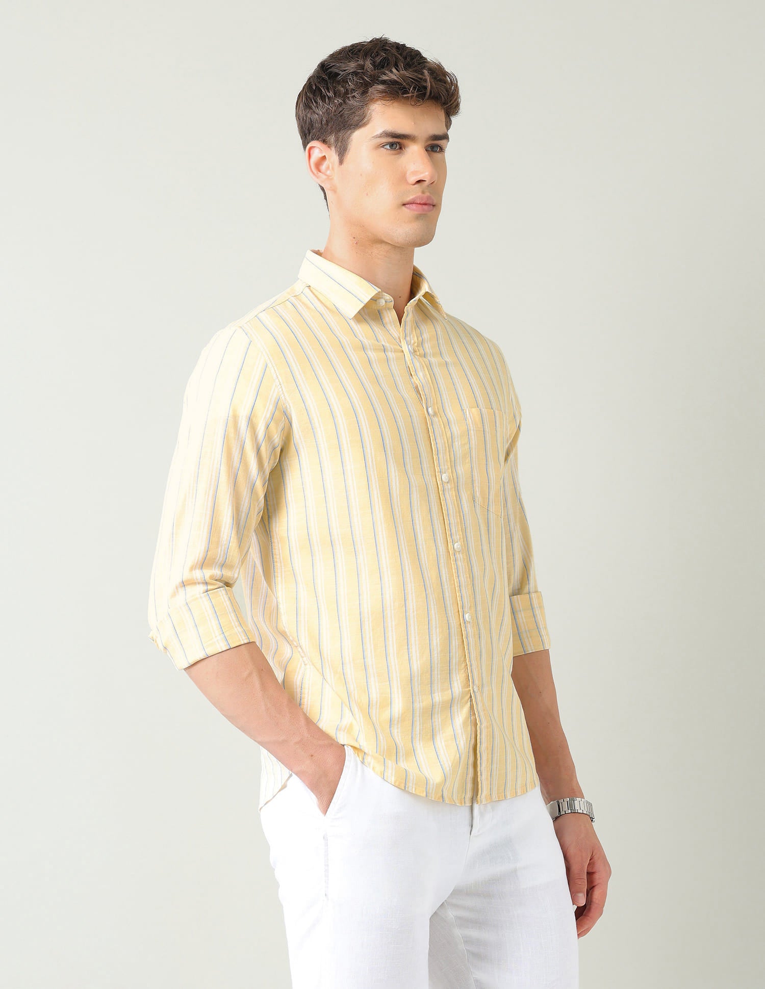 Vertical Striped Regular Fit Shirt