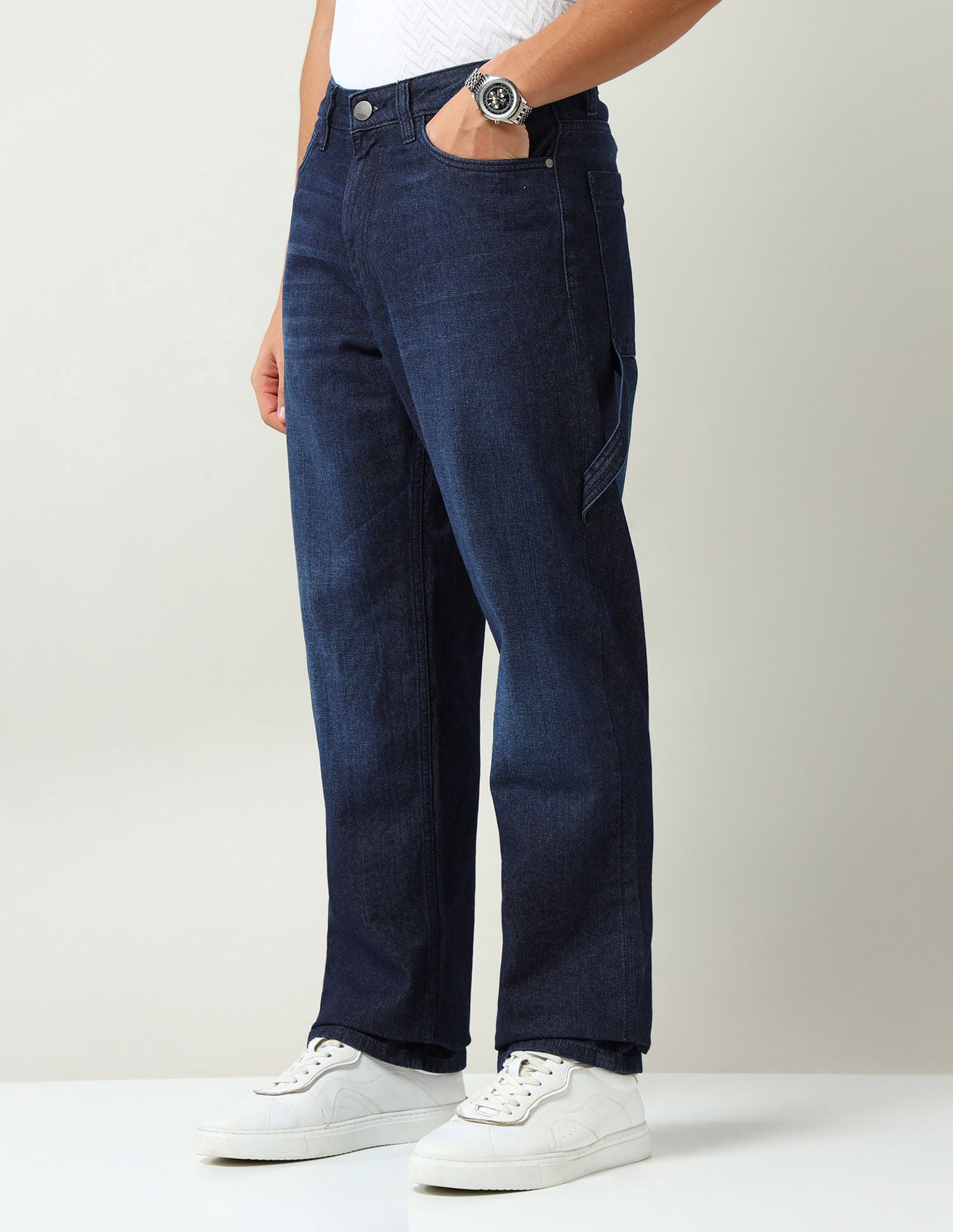 Mid Rise Easy Baggy Fit Jeans