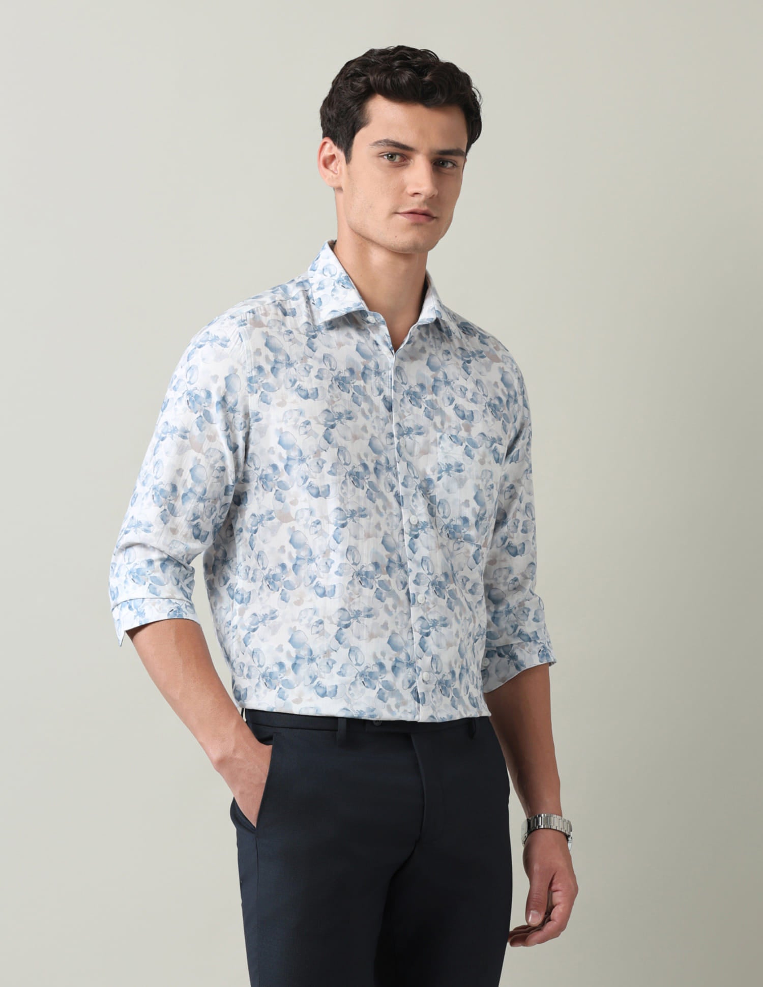 Textured Regular Fit Dobby Shirt