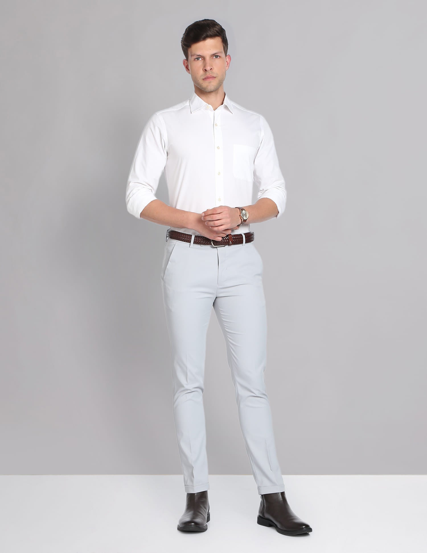 Grey Mens Trousers